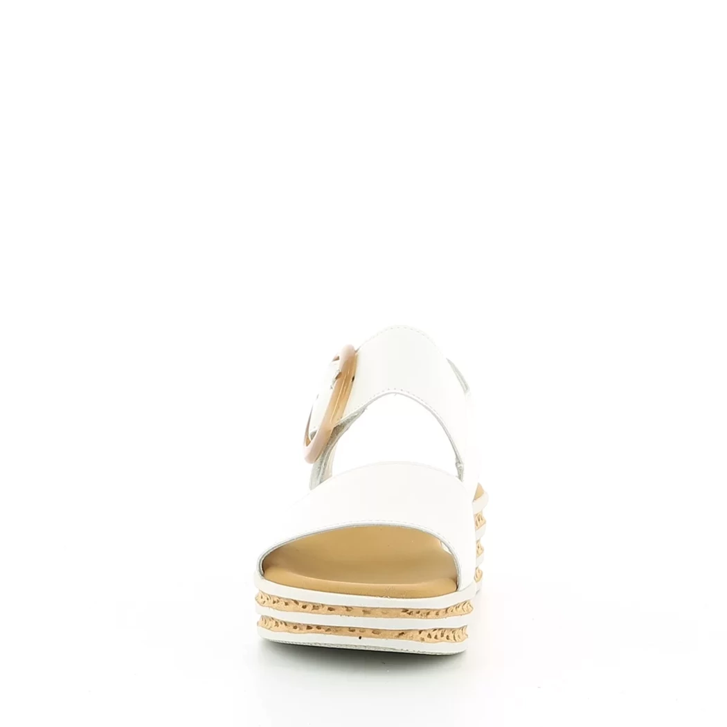 Image (5) de la chaussures Gabor - Sandales et Nu-Pieds Blanc en Cuir
