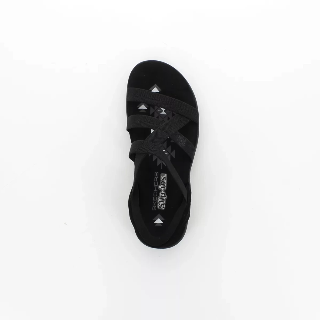 Image (6) de la chaussures Skechers - Sandales et Nu-Pieds Noir en Textile