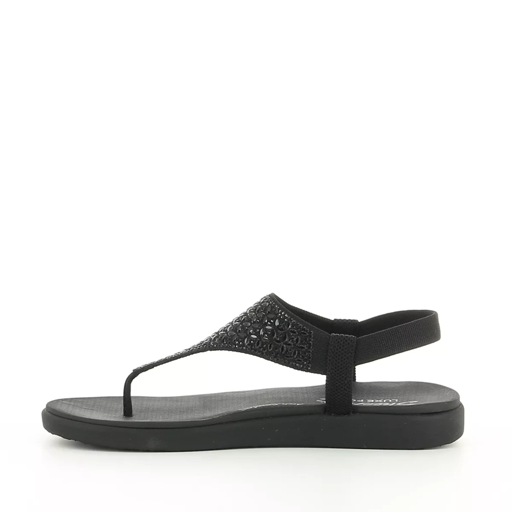 Image (4) de la chaussures Skechers - Sandales et Nu-Pieds Noir en Textile