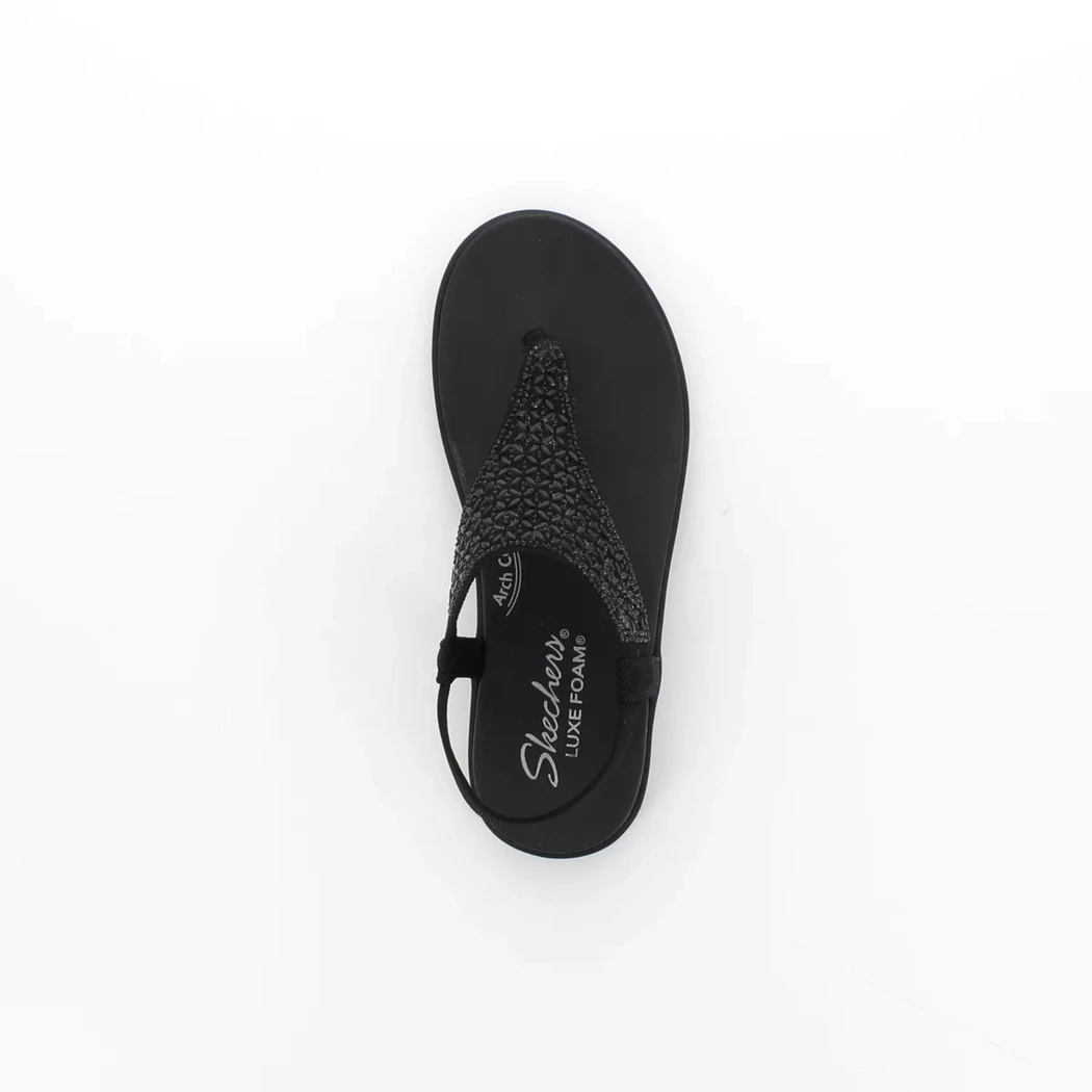 Image (6) de la chaussures Skechers - Sandales et Nu-Pieds Noir en Textile