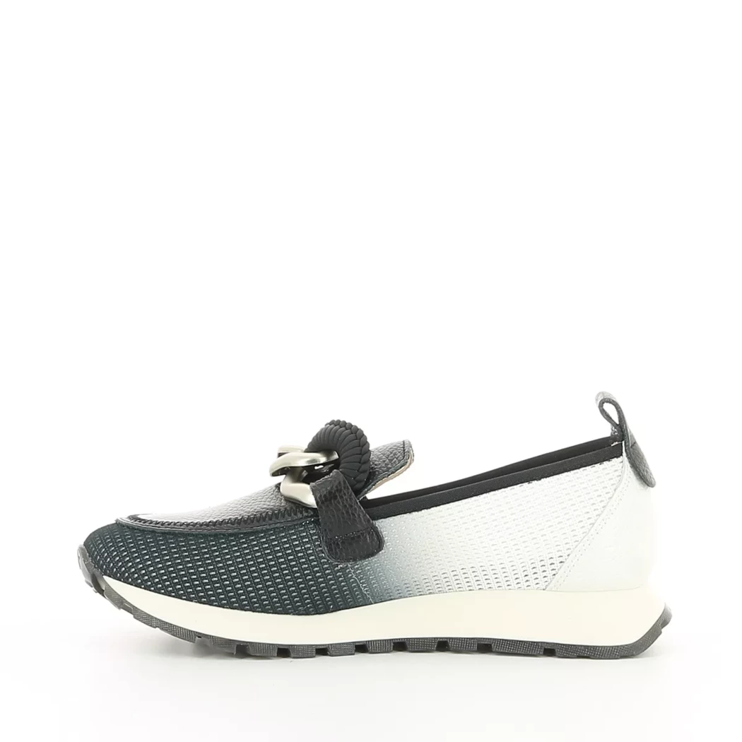 Image (4) de la chaussures Hispanitas - Mocassins Noir en Cuir et textile