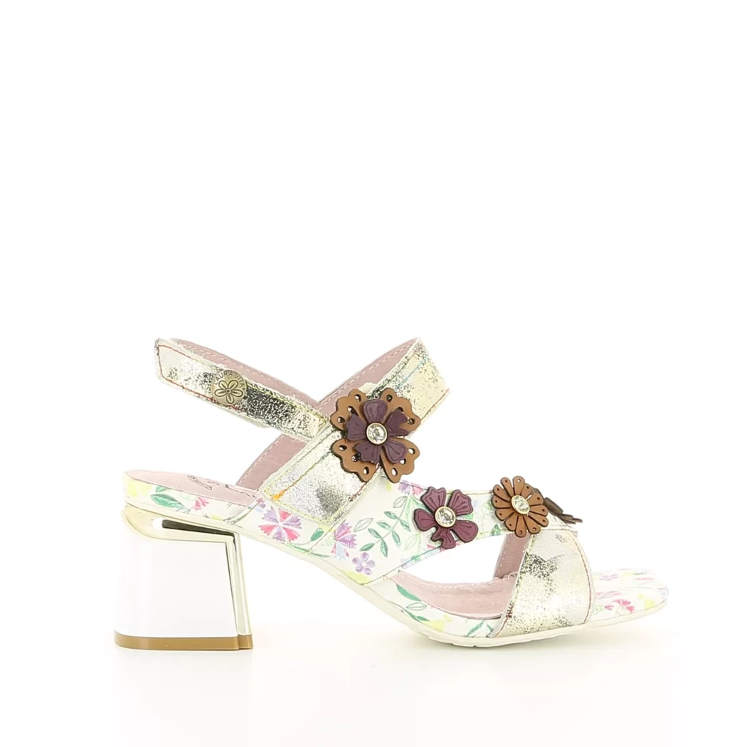 Image (2) de la chaussures Laura Vita - Sandales et Nu-Pieds Beige en Cuir