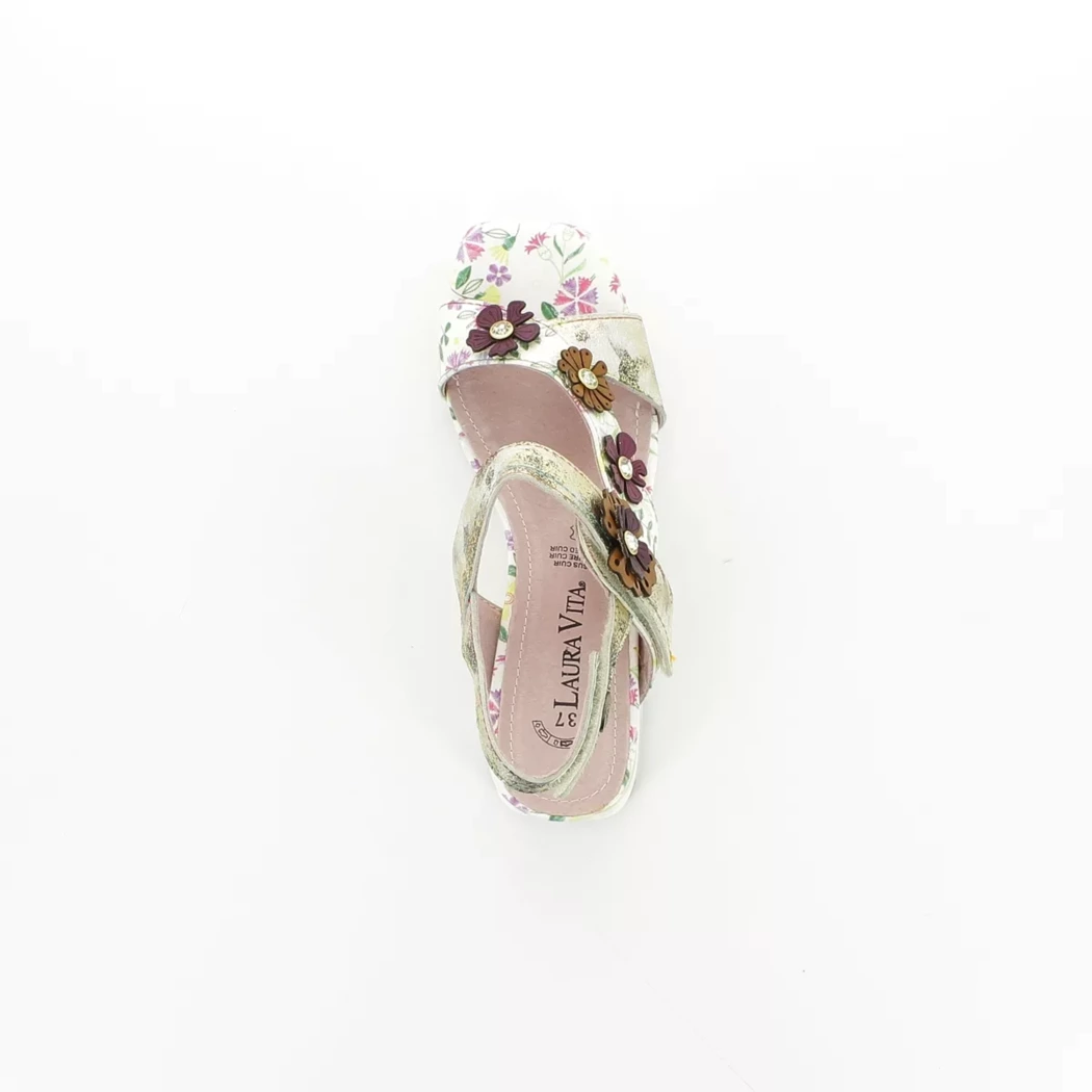 Image (6) de la chaussures Laura Vita - Sandales et Nu-Pieds Beige en Cuir