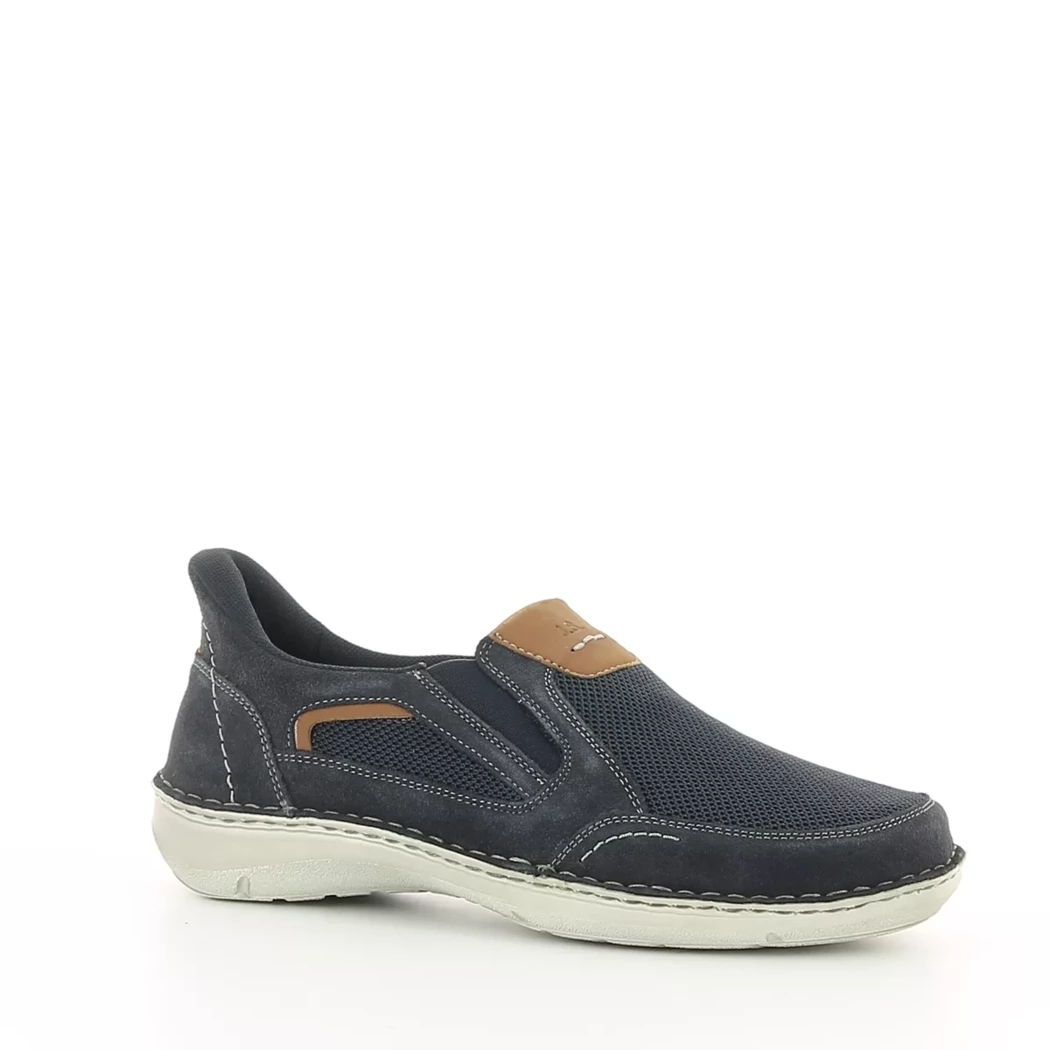 Image (1) de la chaussures Josef Seibel - Mocassins Bleu en Cuir nubuck