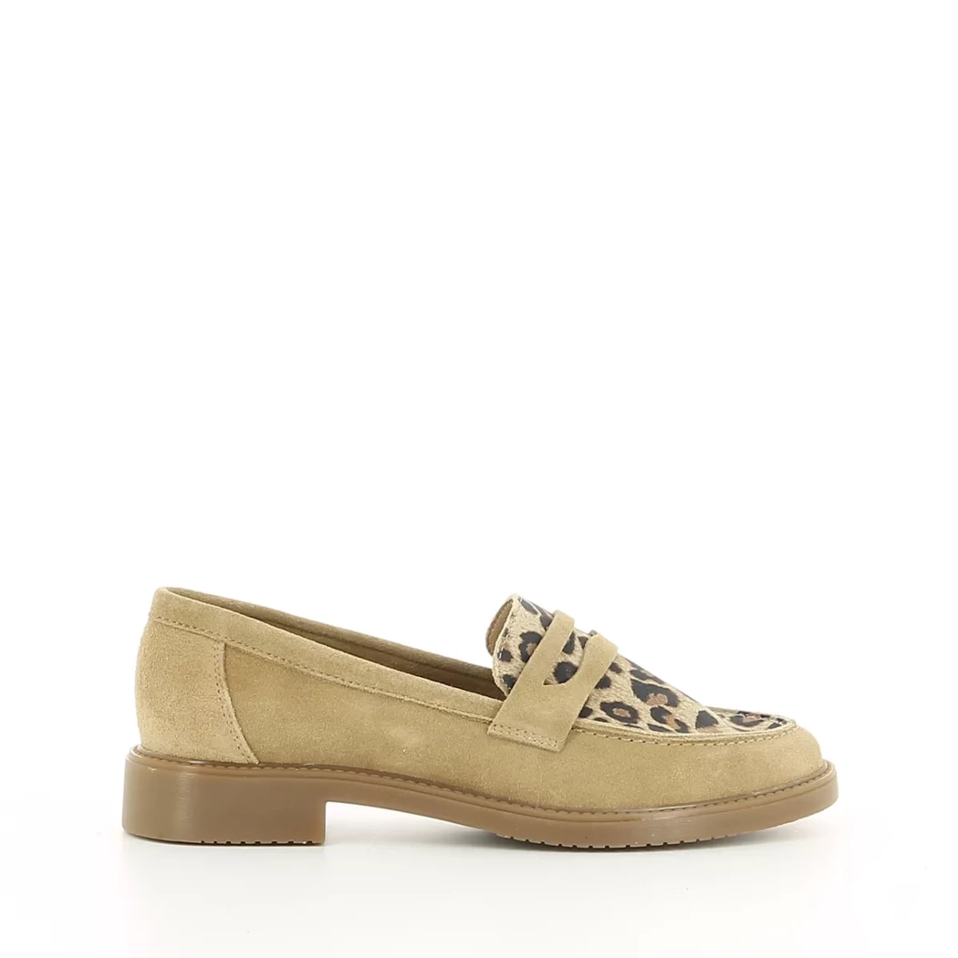Image (2) de la chaussures Women Office - Mocassins Beige en Cuir nubuck