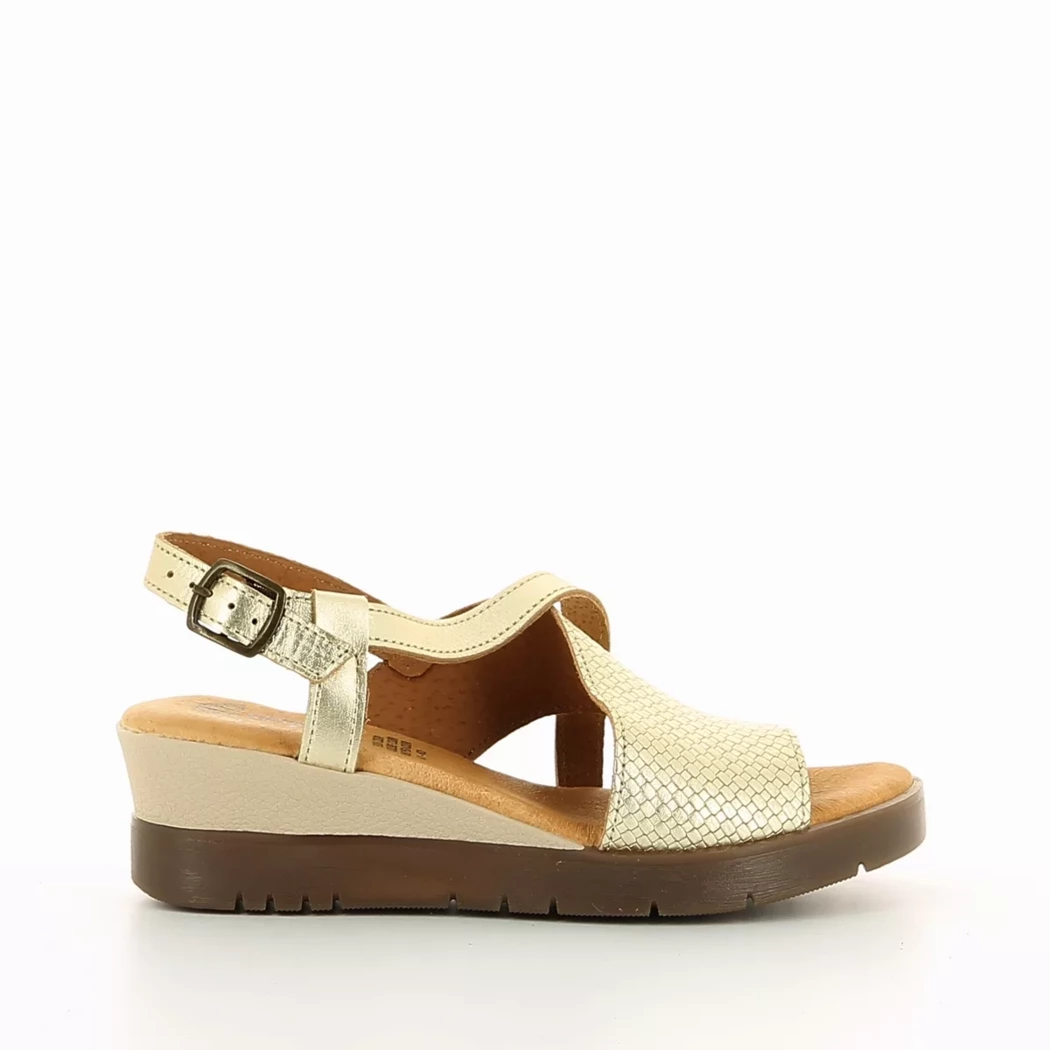 Image (2) de la chaussures Desir de Fuite - Sandales et Nu-Pieds Or / Bronze / Platine en Cuir