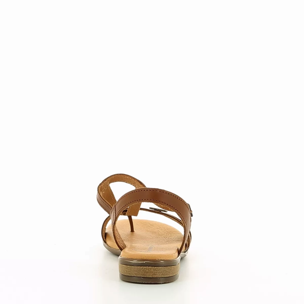 Image (3) de la chaussures Simplement B - Sandales et Nu-Pieds Cuir naturel / Cognac en Cuir