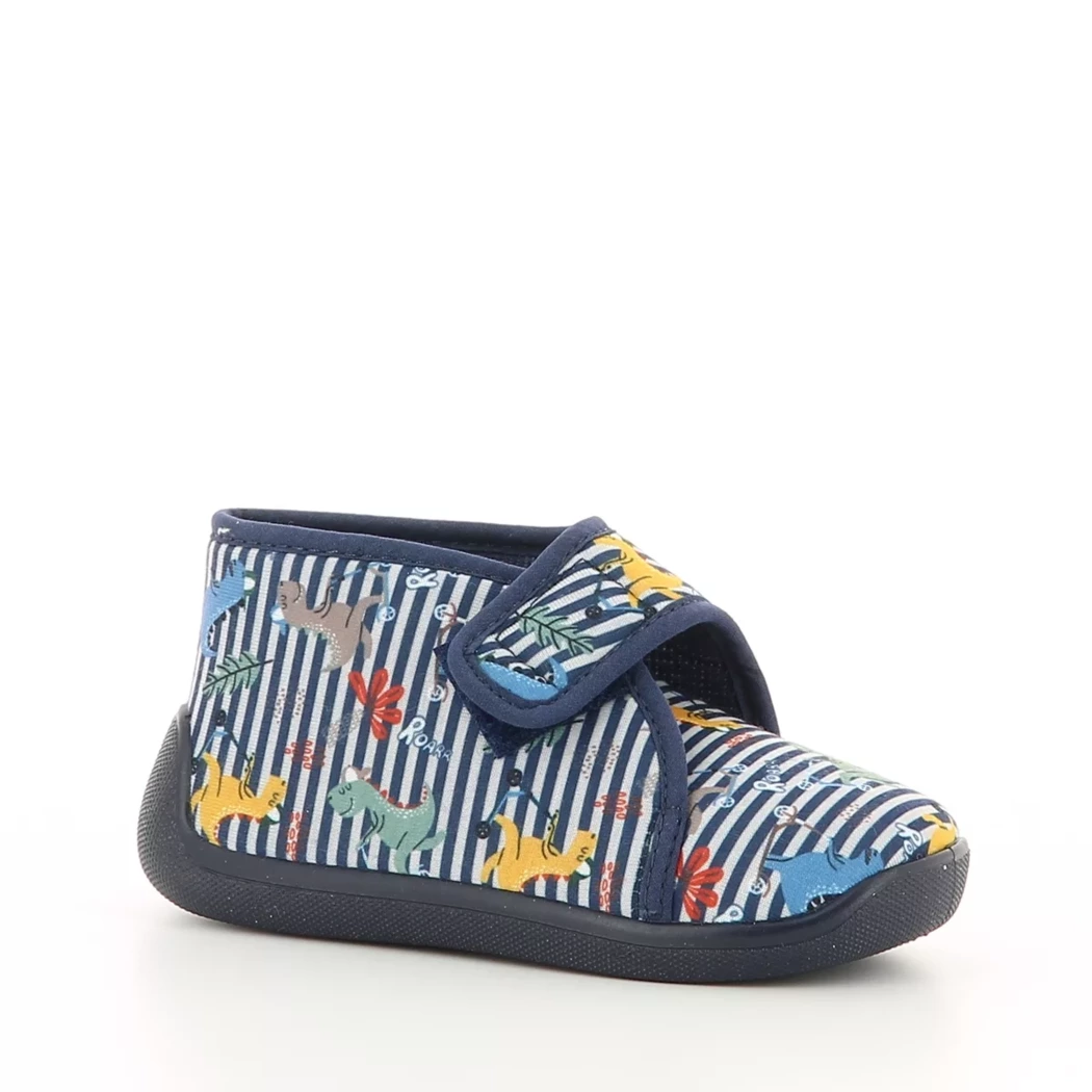 Image (1) de la chaussures Bossi - Pantoufles et Chaussons Bleu en Textile