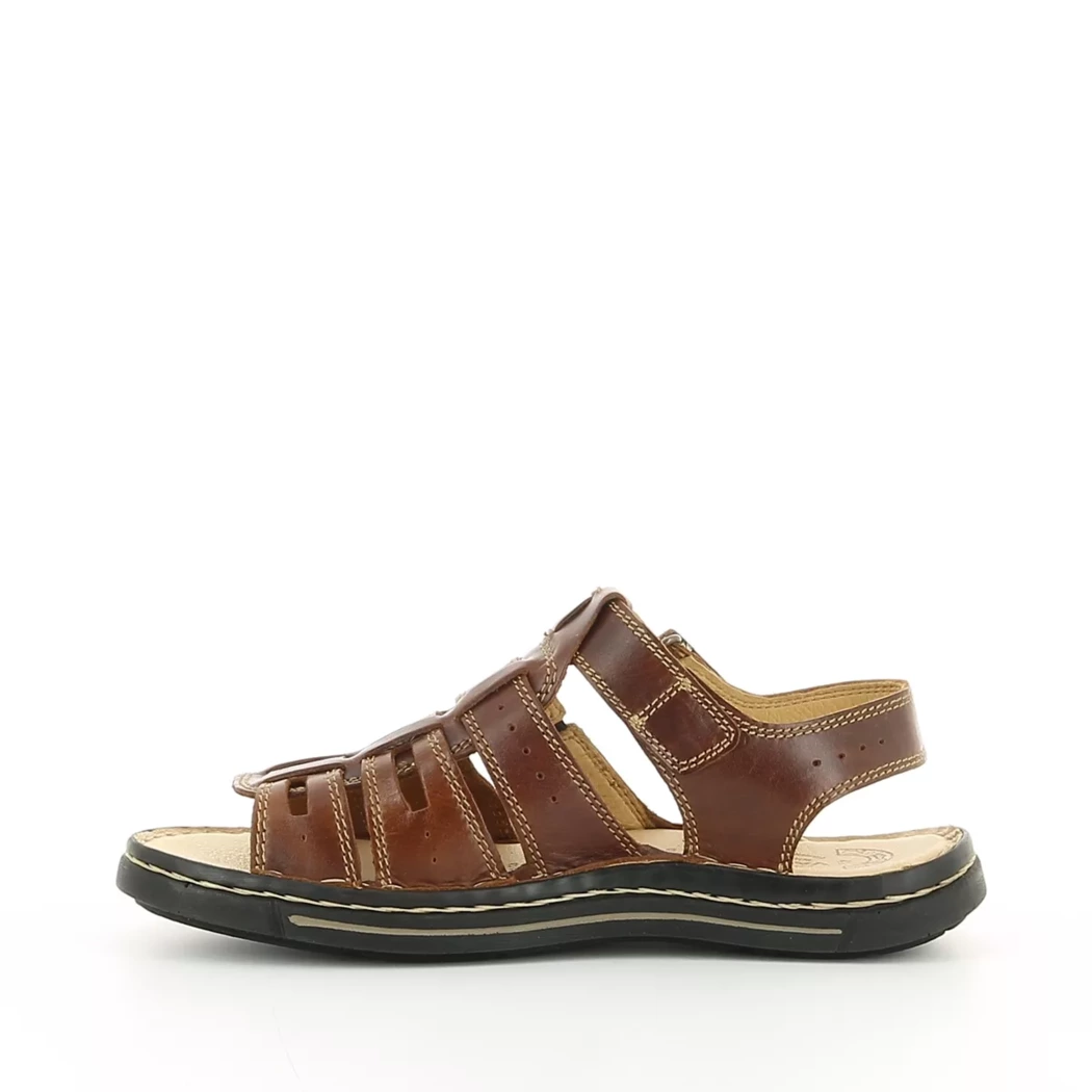 Image (4) de la chaussures Valmonte - Sandales et Nu-Pieds Marron en Cuir