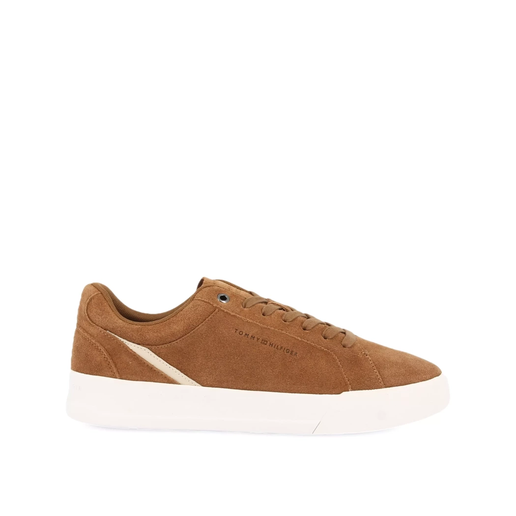 Image (2) de la chaussures Tommy Hilfiger - Baskets Cuir naturel / Cognac en Cuir nubuck