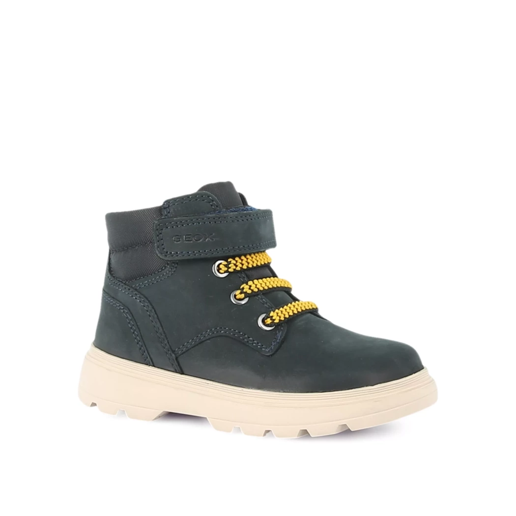 Image (1) de la chaussures Geox - Bottines Bleu en Cuir nubuck