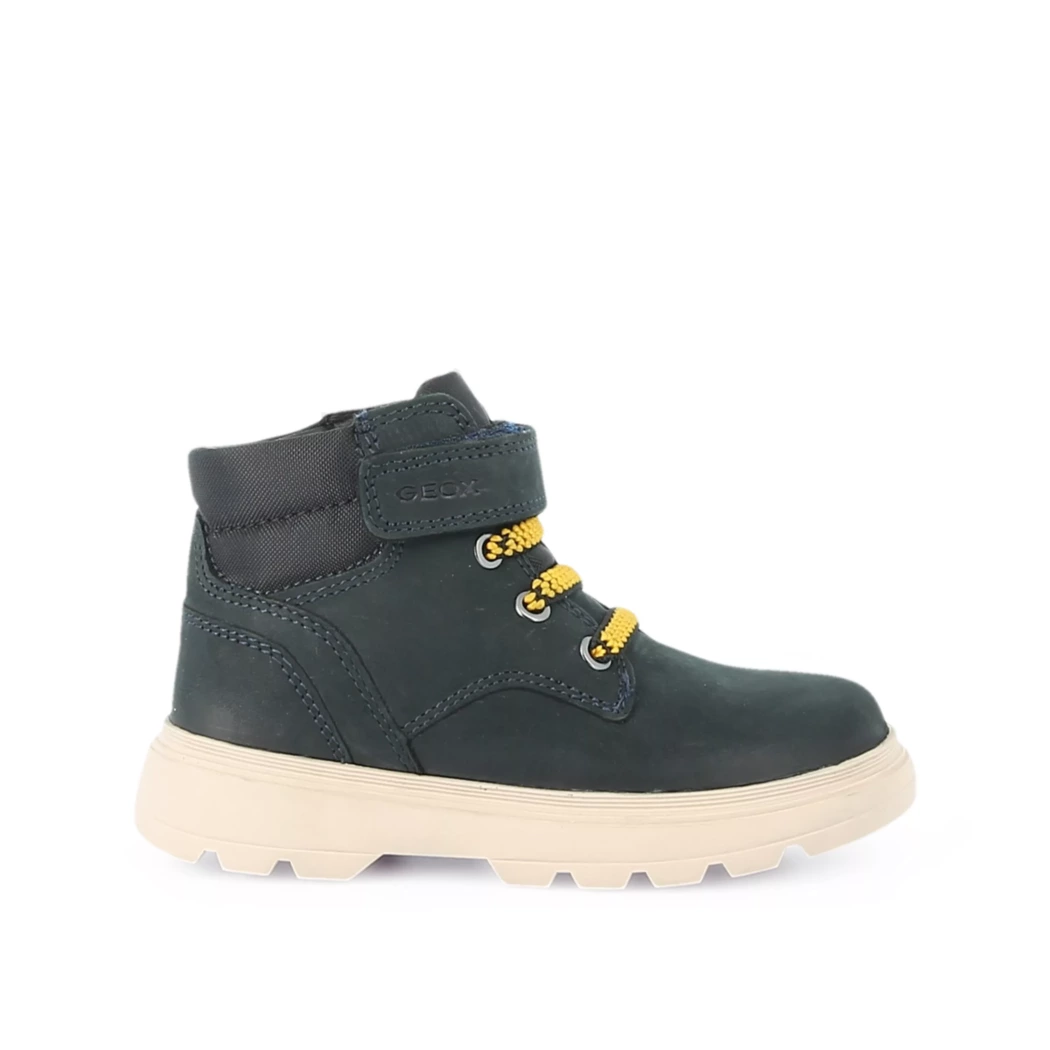 Image (2) de la chaussures Geox - Bottines Bleu en Cuir nubuck