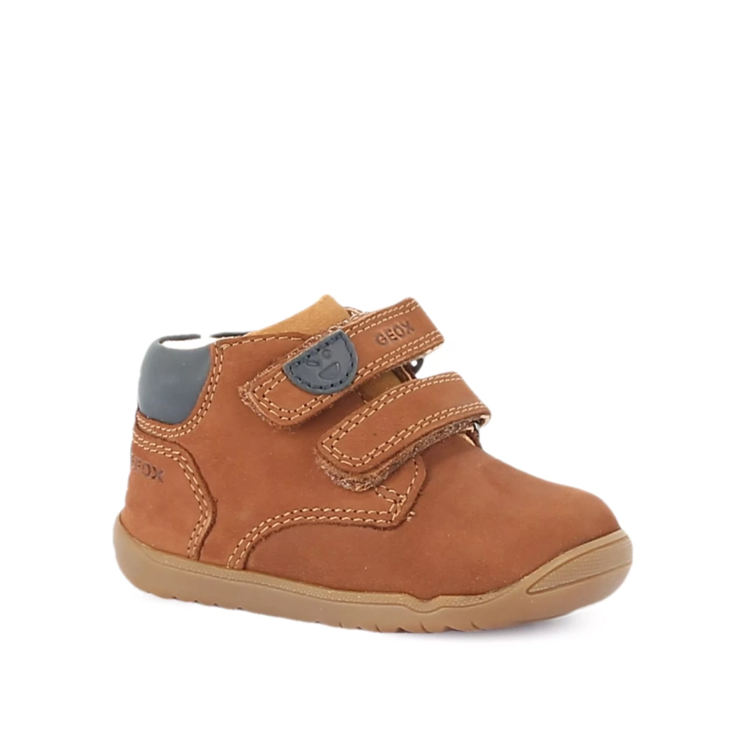 Image (1) de la chaussures Geox - Bottines Cuir naturel / Cognac en Cuir nubuck