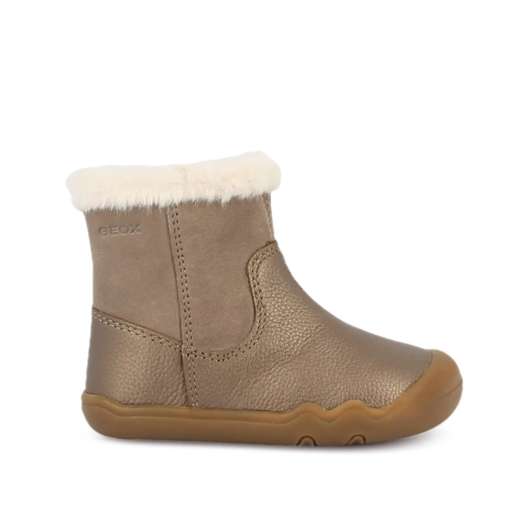 Image (2) de la chaussures Geox - Boots Taupe en Cuir