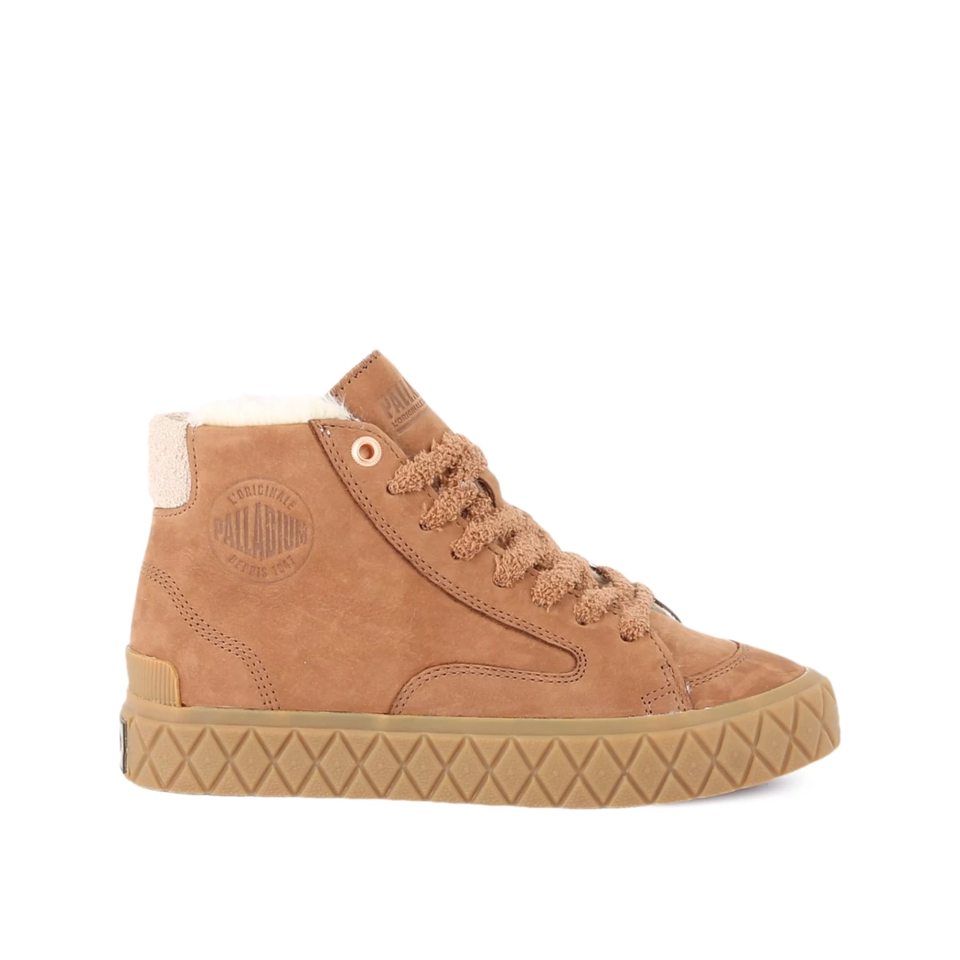 Image (2) de la chaussures Palladium - Bottines Cuir naturel / Cognac en Cuir nubuck
