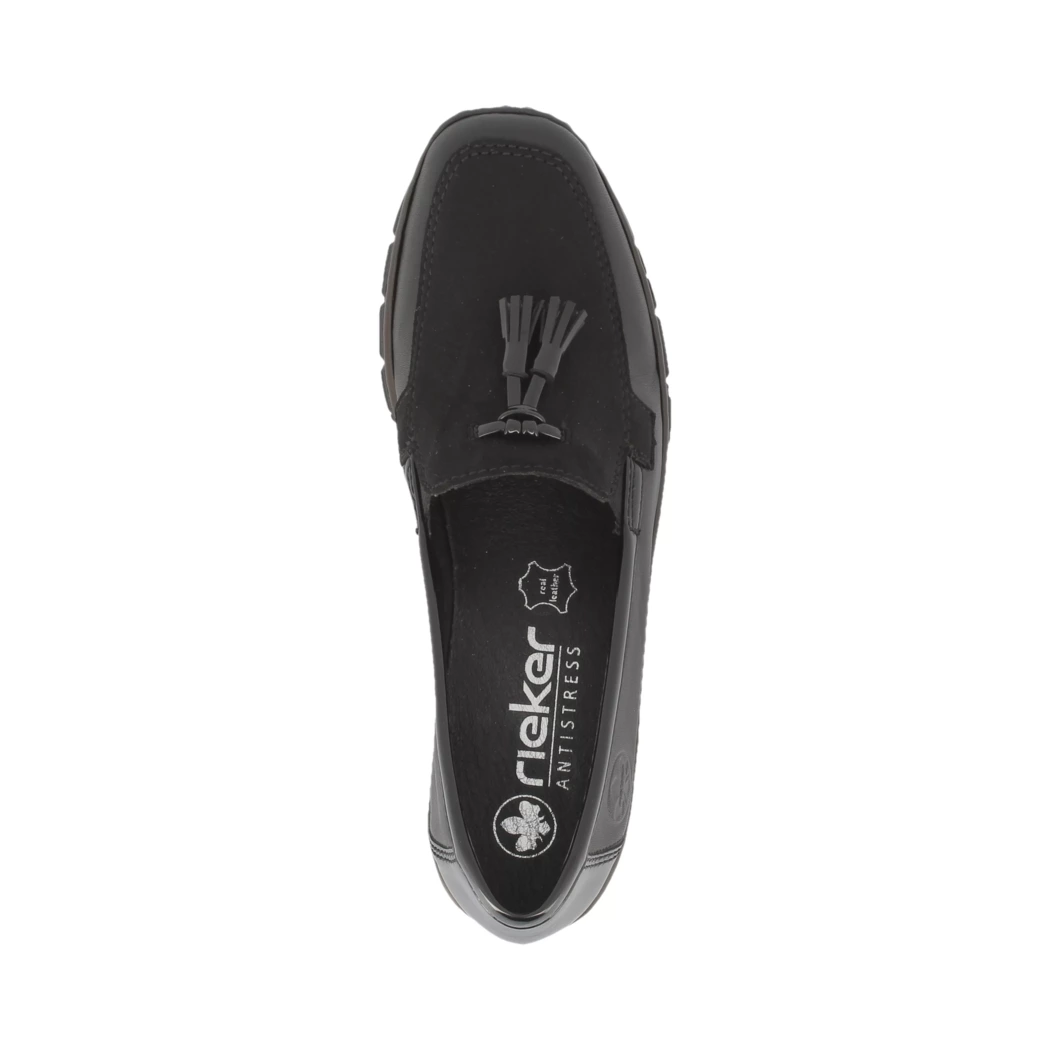 Image (6) de la chaussures Rieker - Mocassins Noir en Cuir