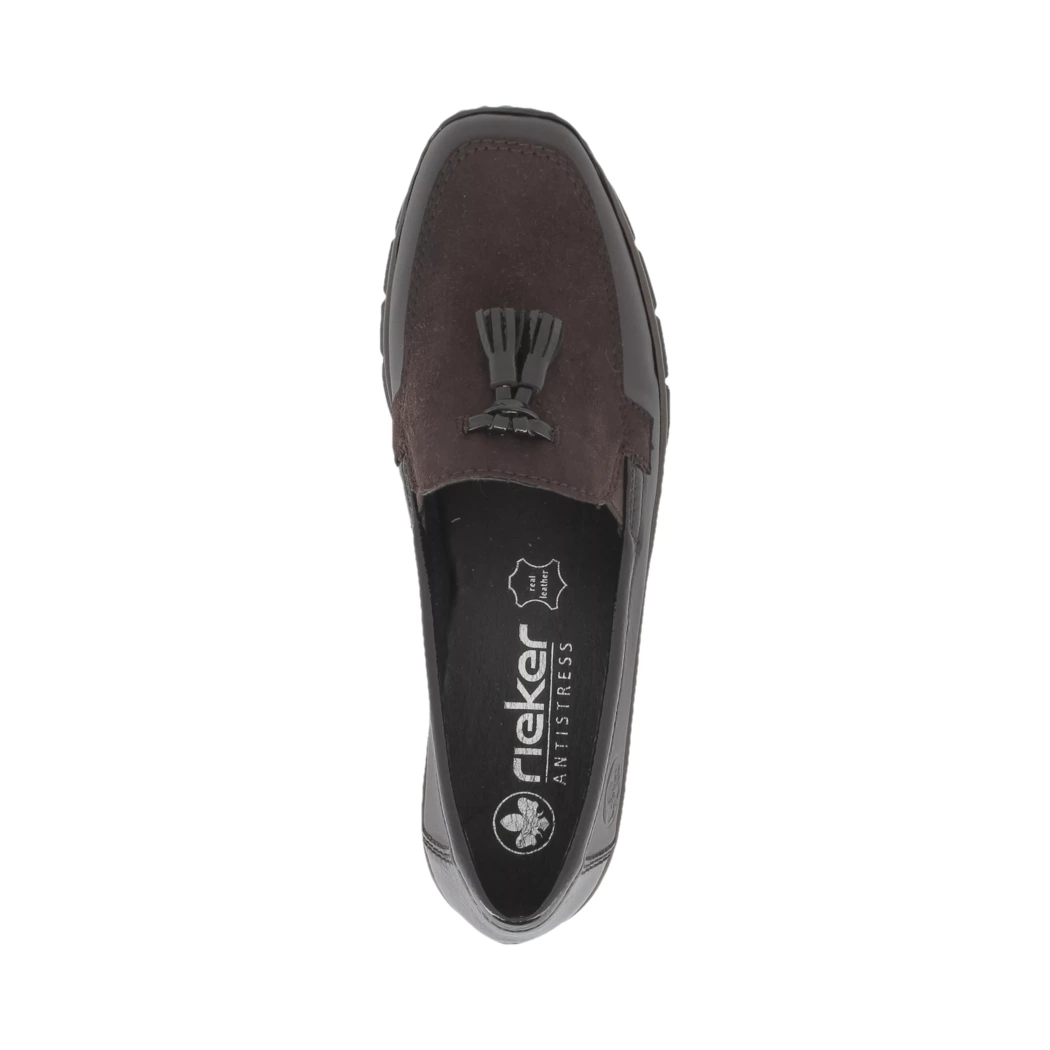 Image (6) de la chaussures Rieker - Mocassins Marron en Cuir