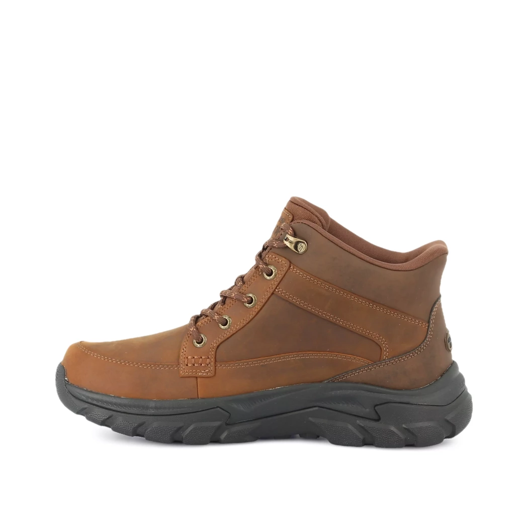 Image (4) de la chaussures Skechers - Bottines Cuir naturel / Cognac en Cuir synthétique