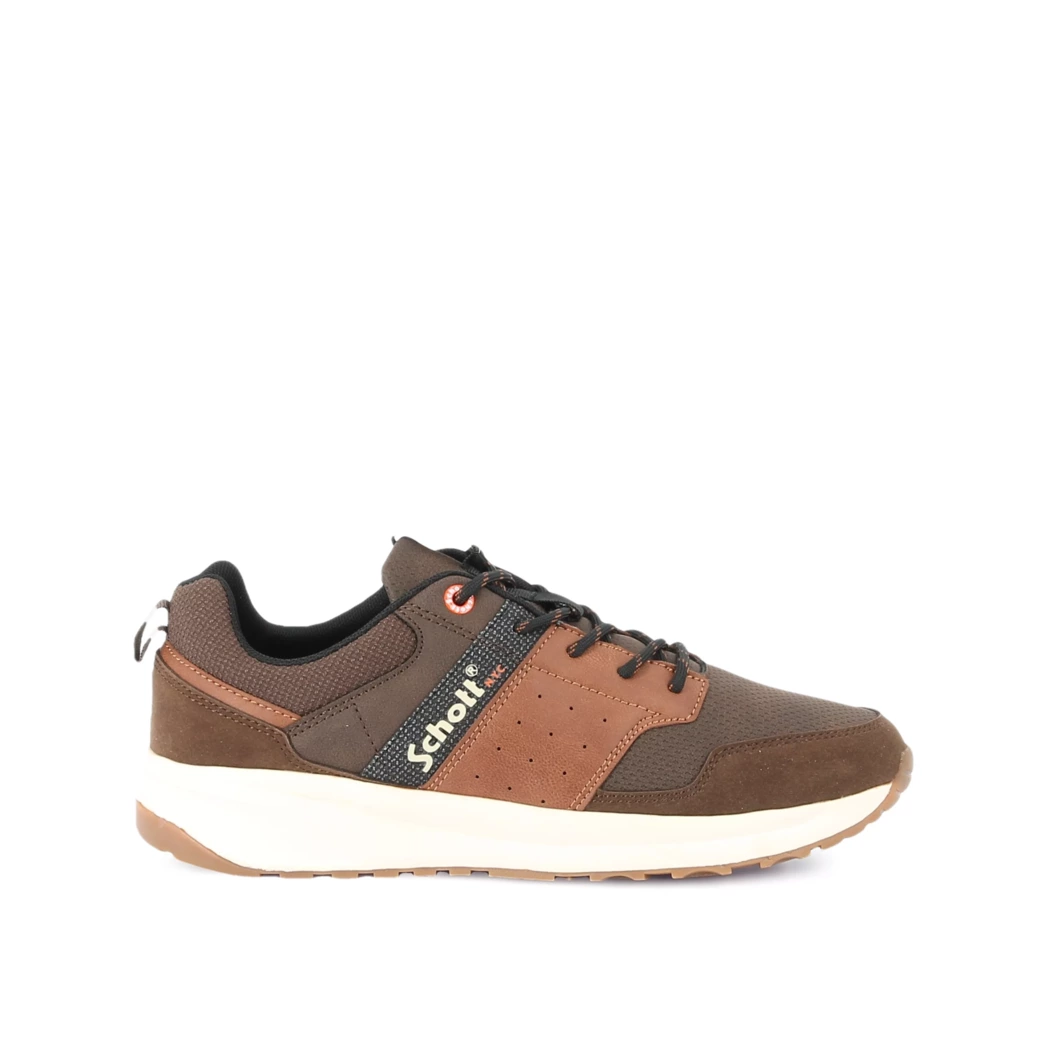 Image (2) de la chaussures Schott - Baskets Marron en Cuir synthétique