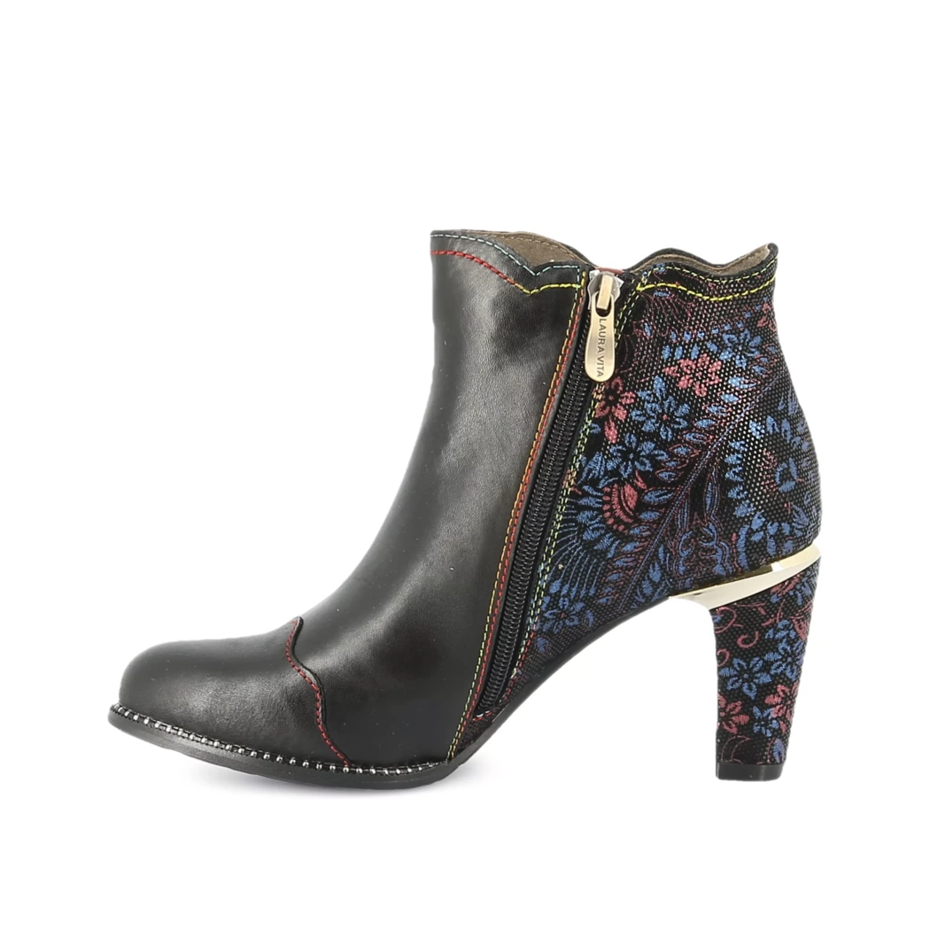 Image (4) de la chaussures Laura Vita - Boots Noir en Cuir et textile