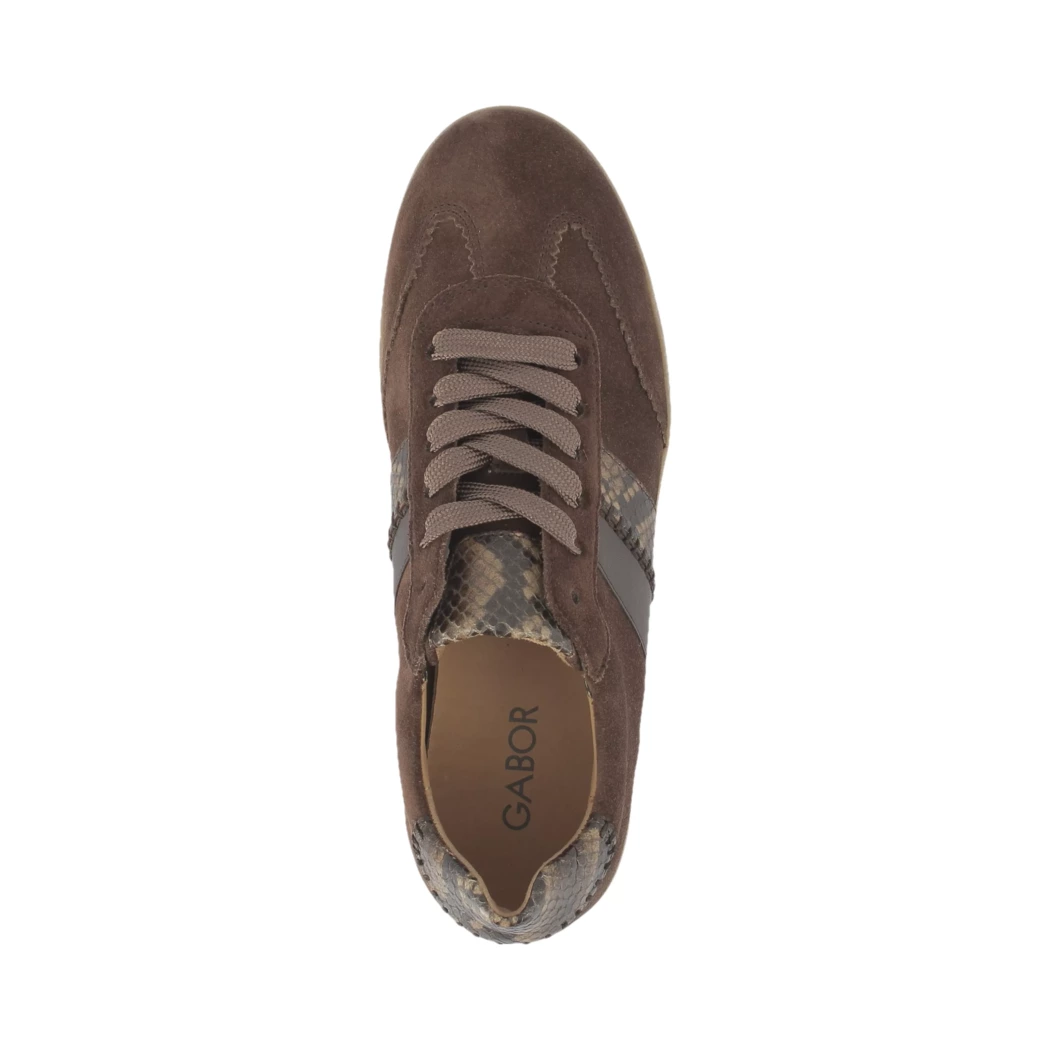 Image (6) de la chaussures Gabor - Baskets Marron en Cuir nubuck