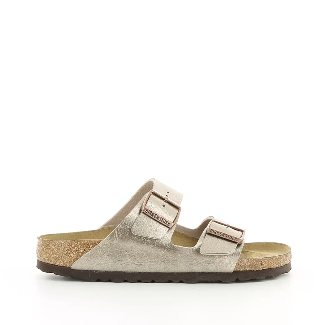 Image (2) de la chaussures Birkenstock - Mules et Sabots Taupe en Cuir synthétique