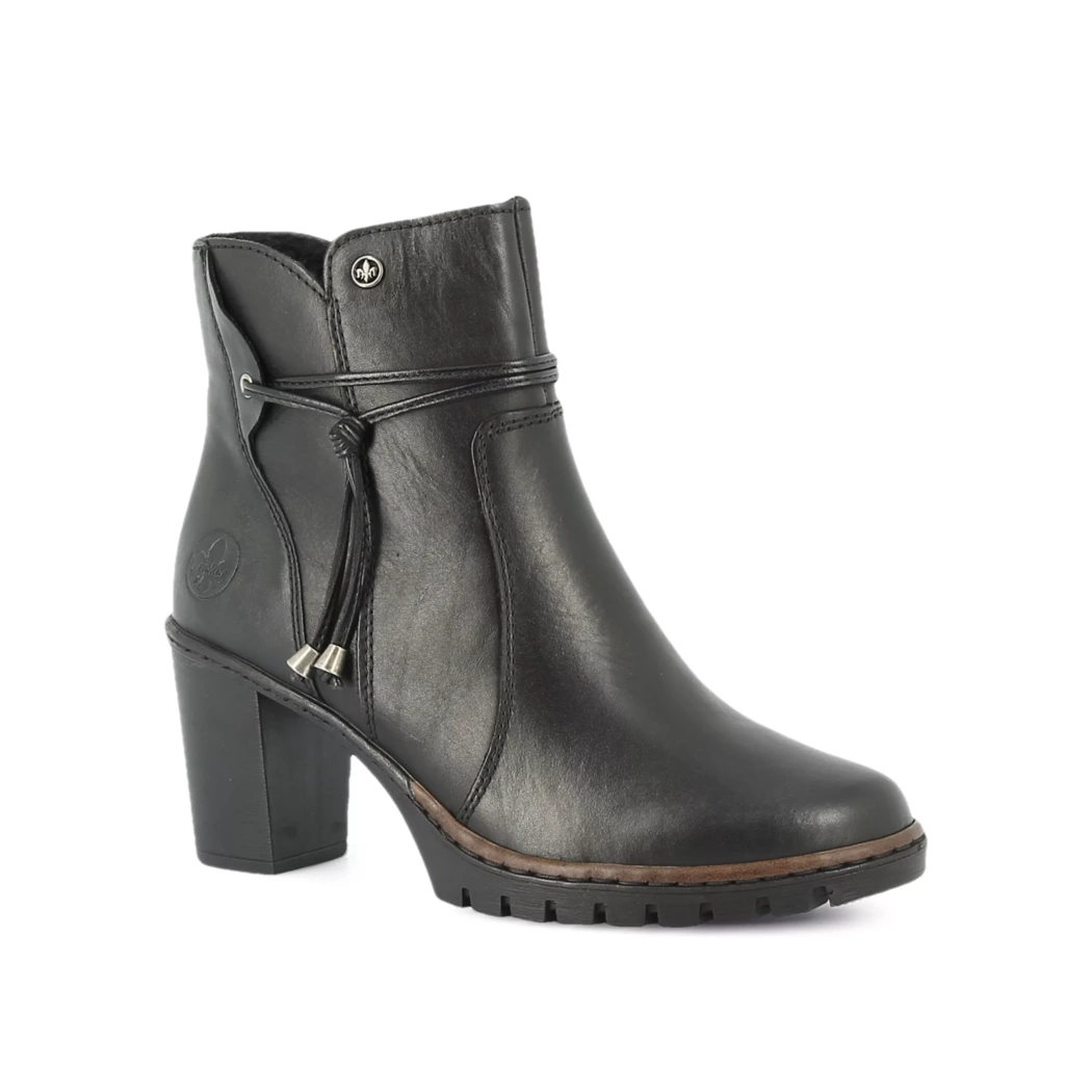 Image (1) de la chaussures Rieker - Boots Noir en Cuir