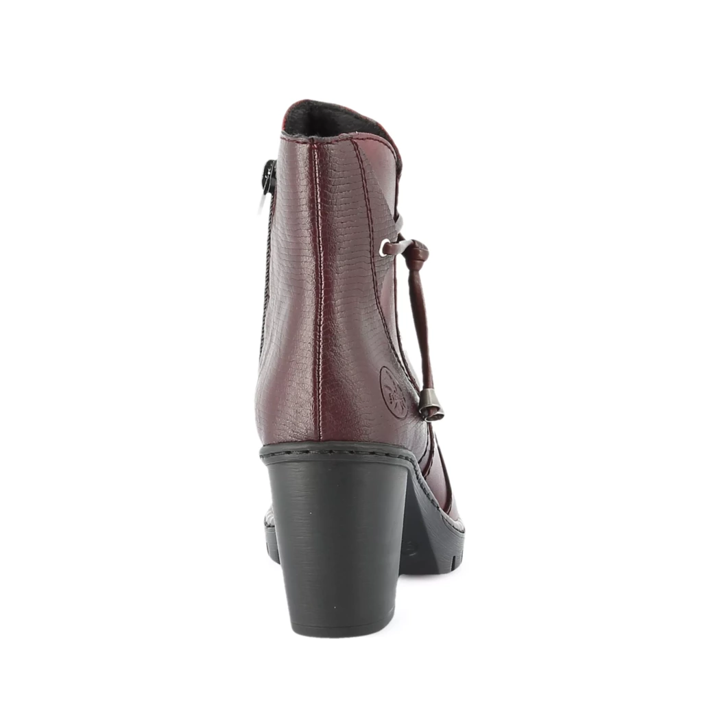 Image (3) de la chaussures Rieker - Boots Bordeaux en Cuir