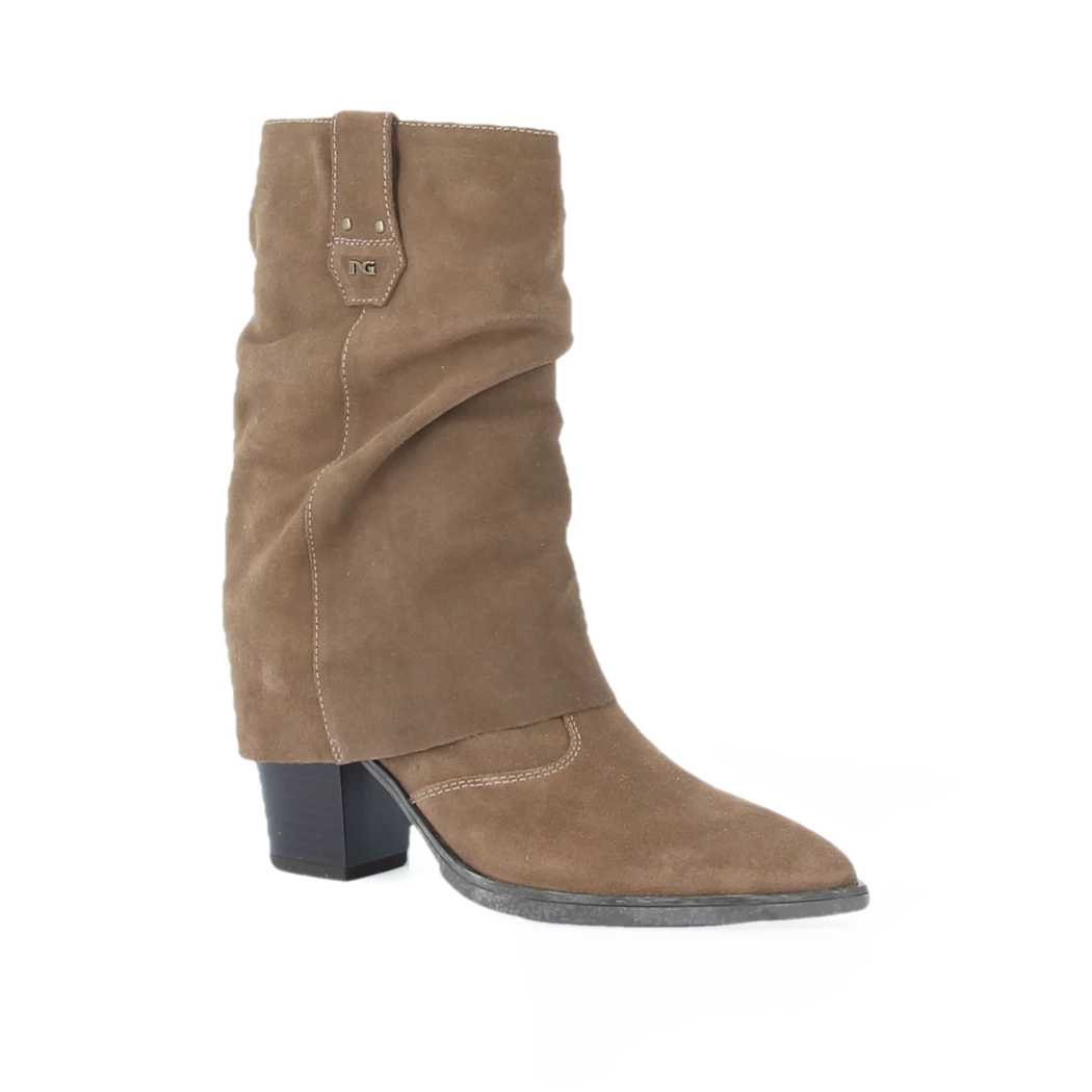 Image (1) de la chaussures Nero Giardini - Boots Taupe en Cuir nubuck