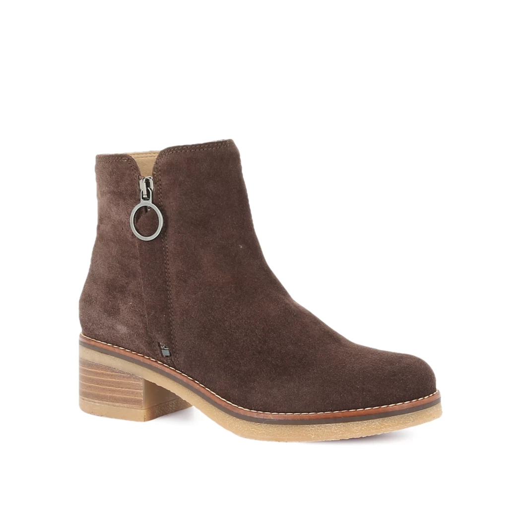 Image (1) de la chaussures Porronet - Boots Marron en Cuir nubuck