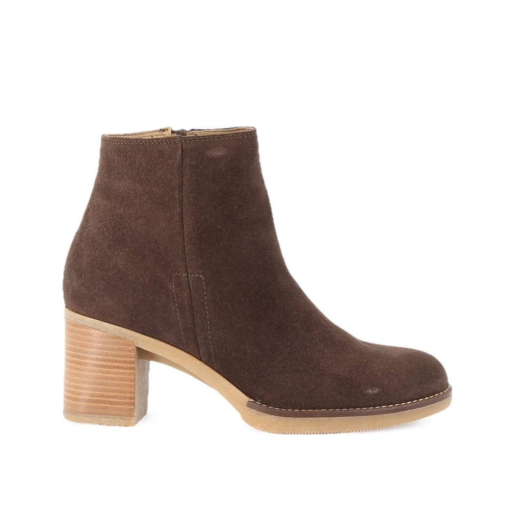 Image (2) de la chaussures Porronet - Boots Marron en Cuir nubuck
