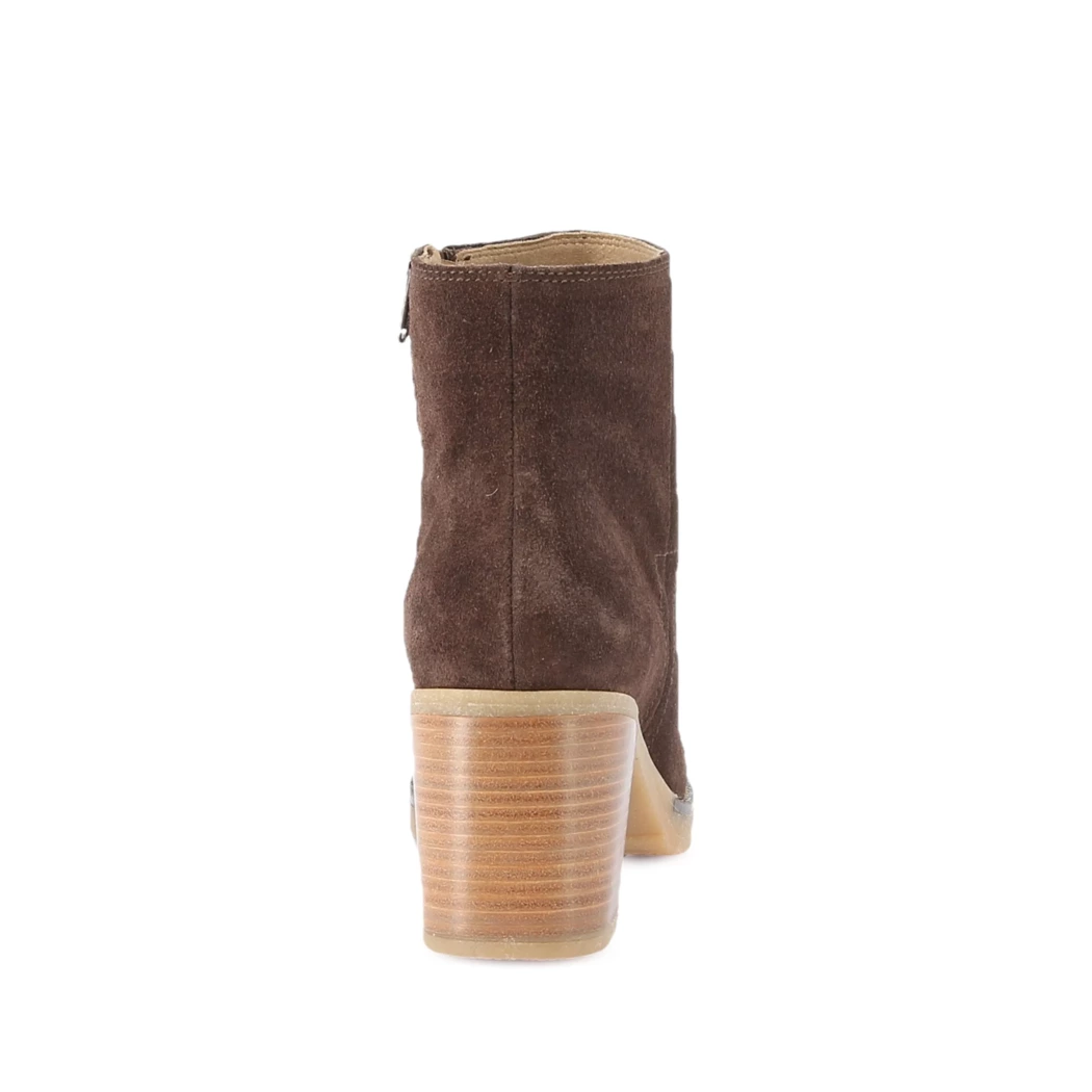 Image (3) de la chaussures Porronet - Boots Marron en Cuir nubuck