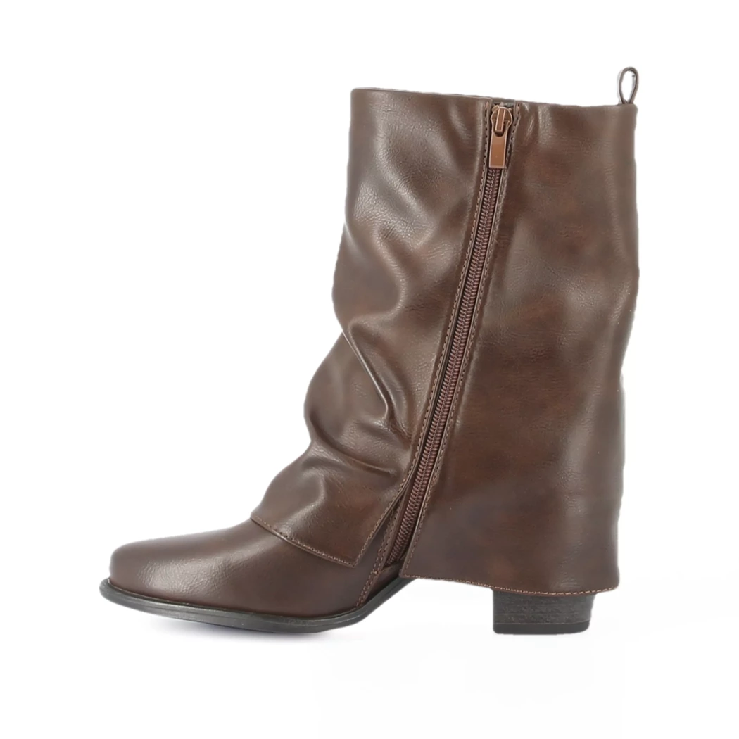 Image (4) de la chaussures Fashion Victim - Boots Marron en Cuir synthétique