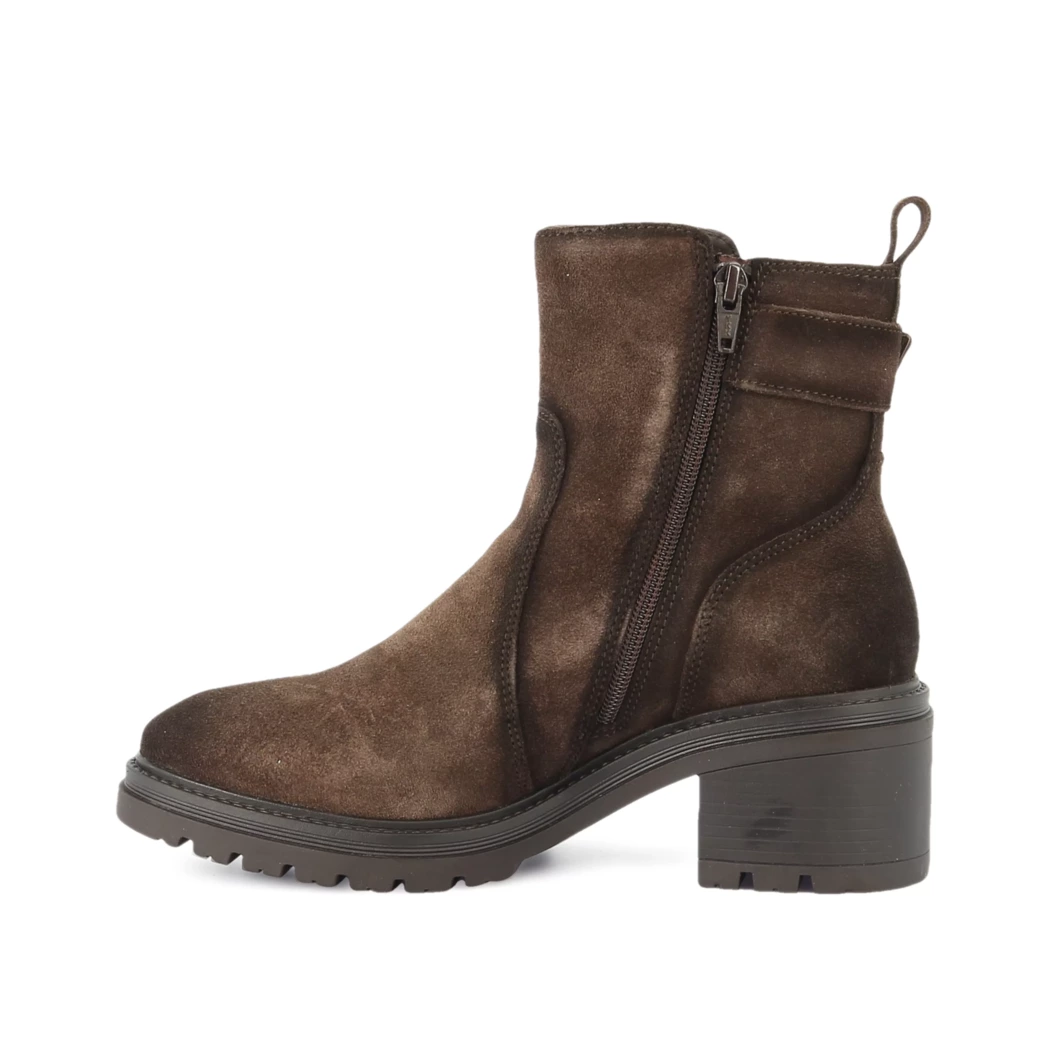 Image (4) de la chaussures Free Monday - Boots Marron en Cuir nubuck