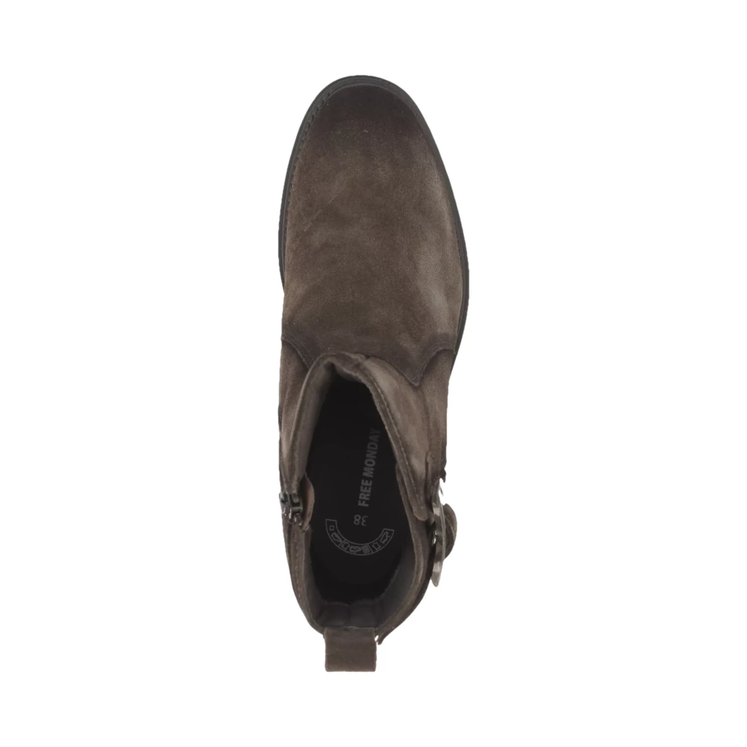 Image (6) de la chaussures Free Monday - Boots Marron en Cuir nubuck