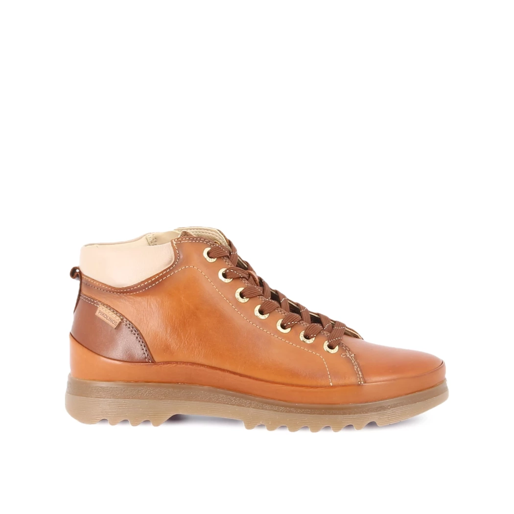 Image (2) de la chaussures Pikolinos - Bottines Cuir naturel / Cognac en Cuir