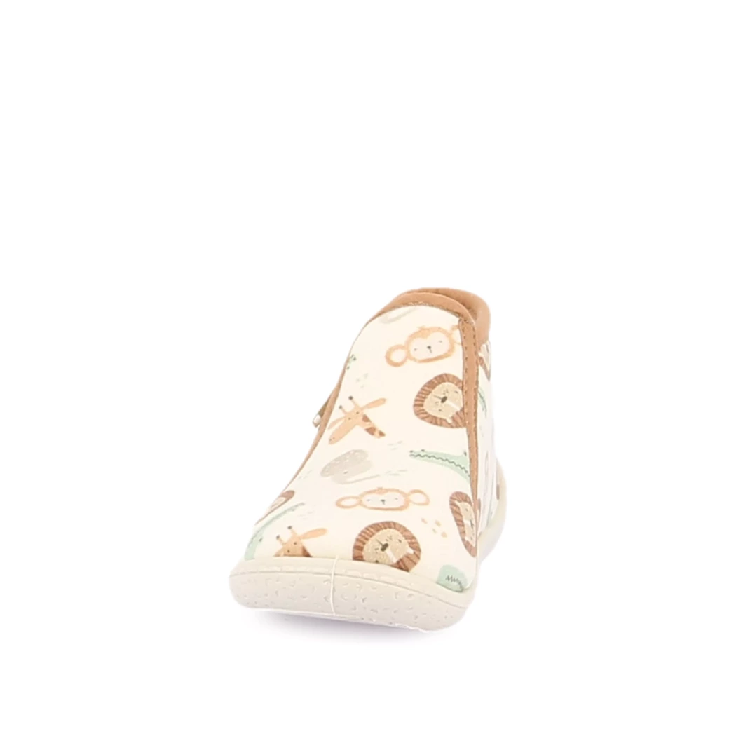 Image (5) de la chaussures Bossi - Pantoufles et Chaussons Beige en Textile