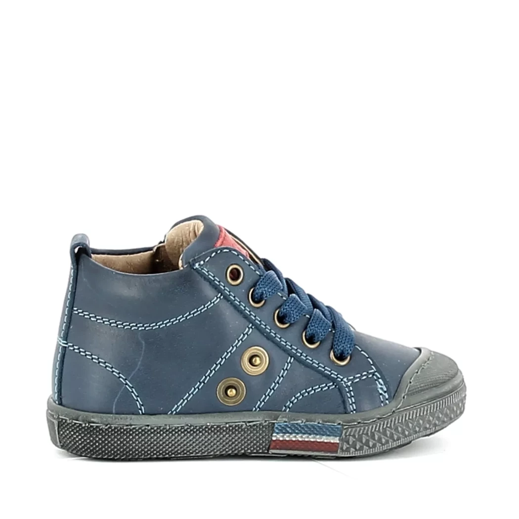 Image (2) de la chaussures CPS - Bottines Bleu en Cuir