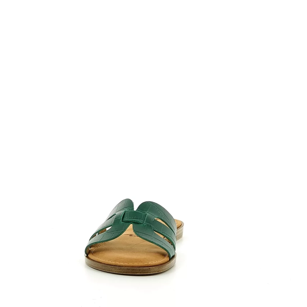 Image (5) de la chaussures Tamaris - Mules et Sabots Vert en Cuir