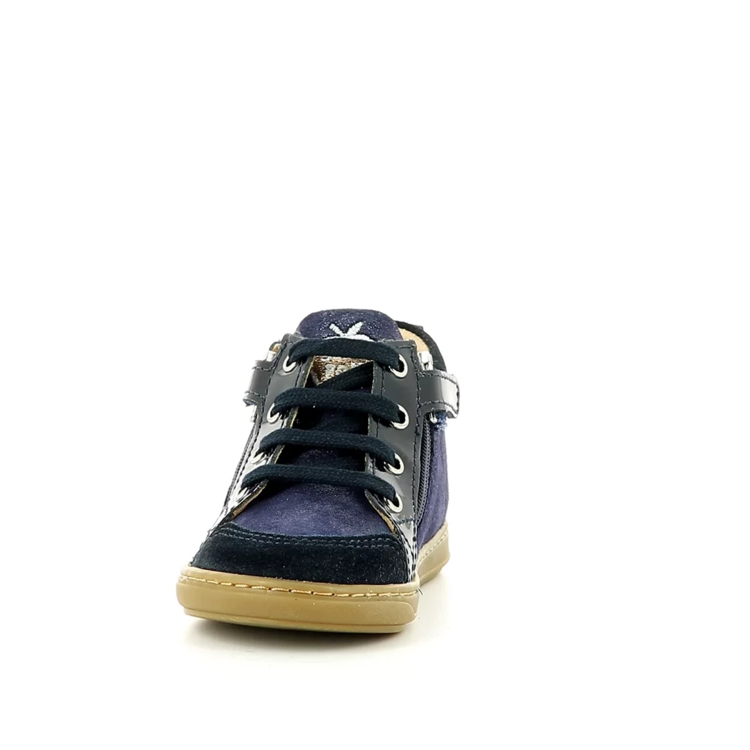 Image (5) de la chaussures Shoo pom - Bottines Bleu en Cuir nubuck
