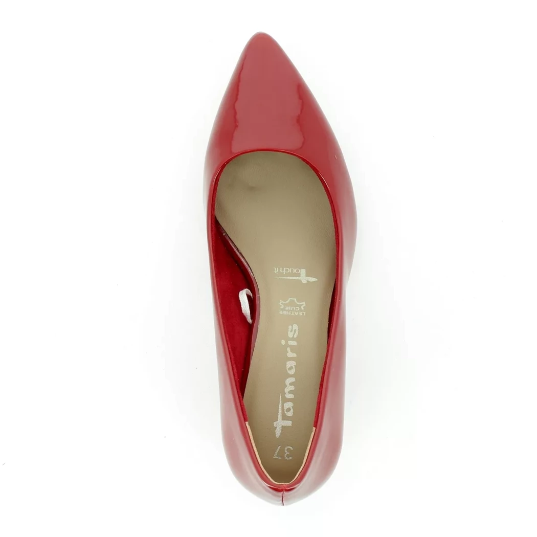 Image (6) de la chaussures Tamaris - Escarpins Rouge en Cuir synthétique