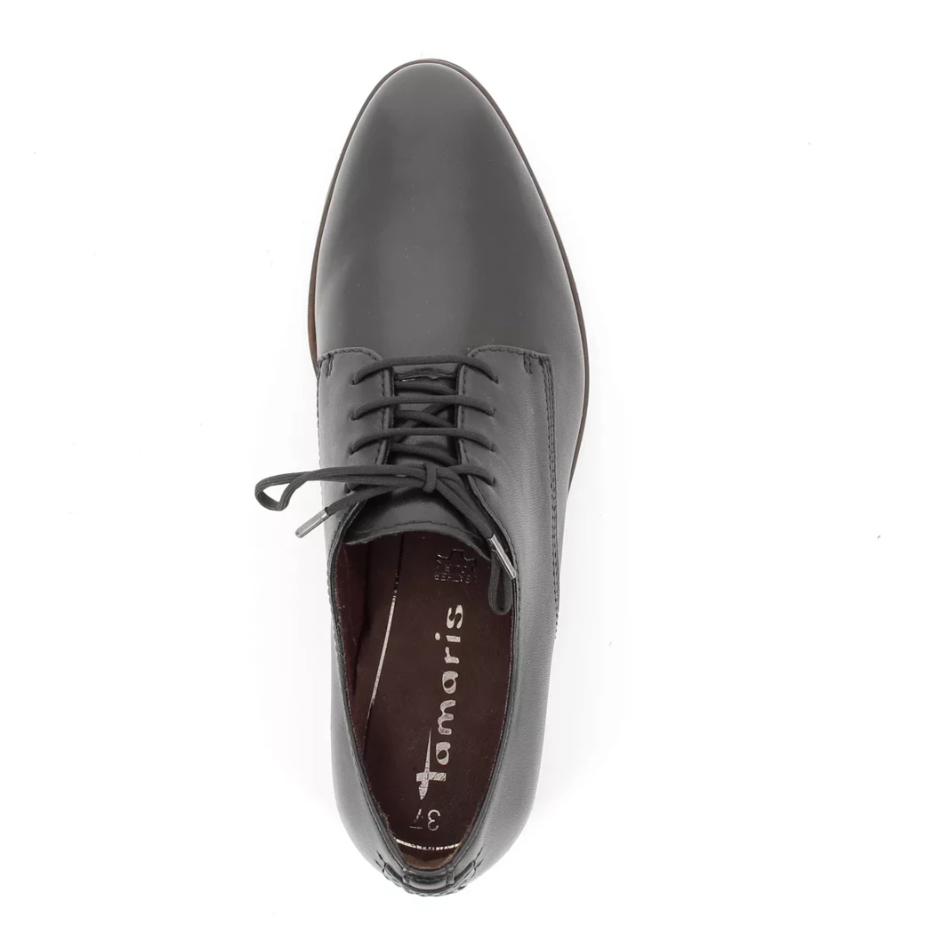 Image (6) de la chaussures Tamaris - Chaussures à lacets Noir en Cuir