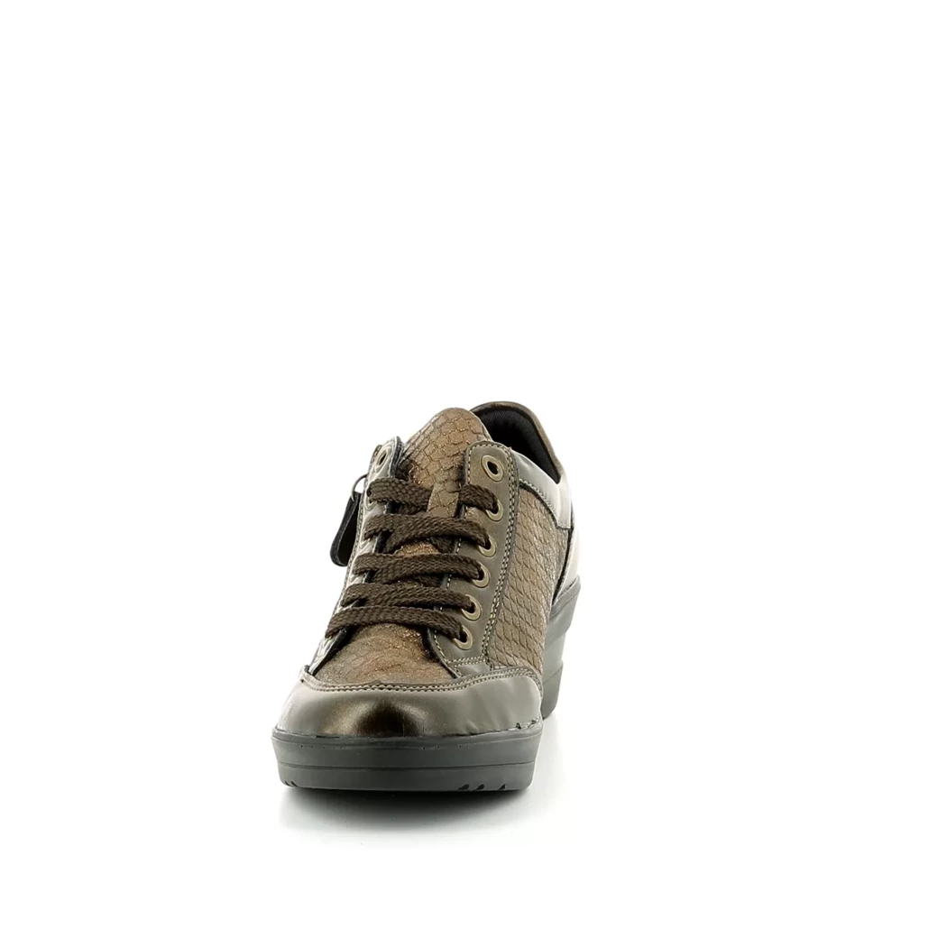 Image (5) de la chaussures Remonte - Baskets Or / Bronze / Platine en Cuir nubuck