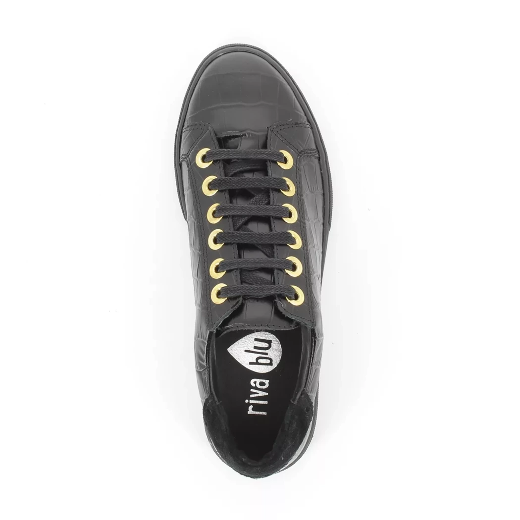 Image (6) de la chaussures Riva Blu - Chaussures à lacets Noir en Cuir