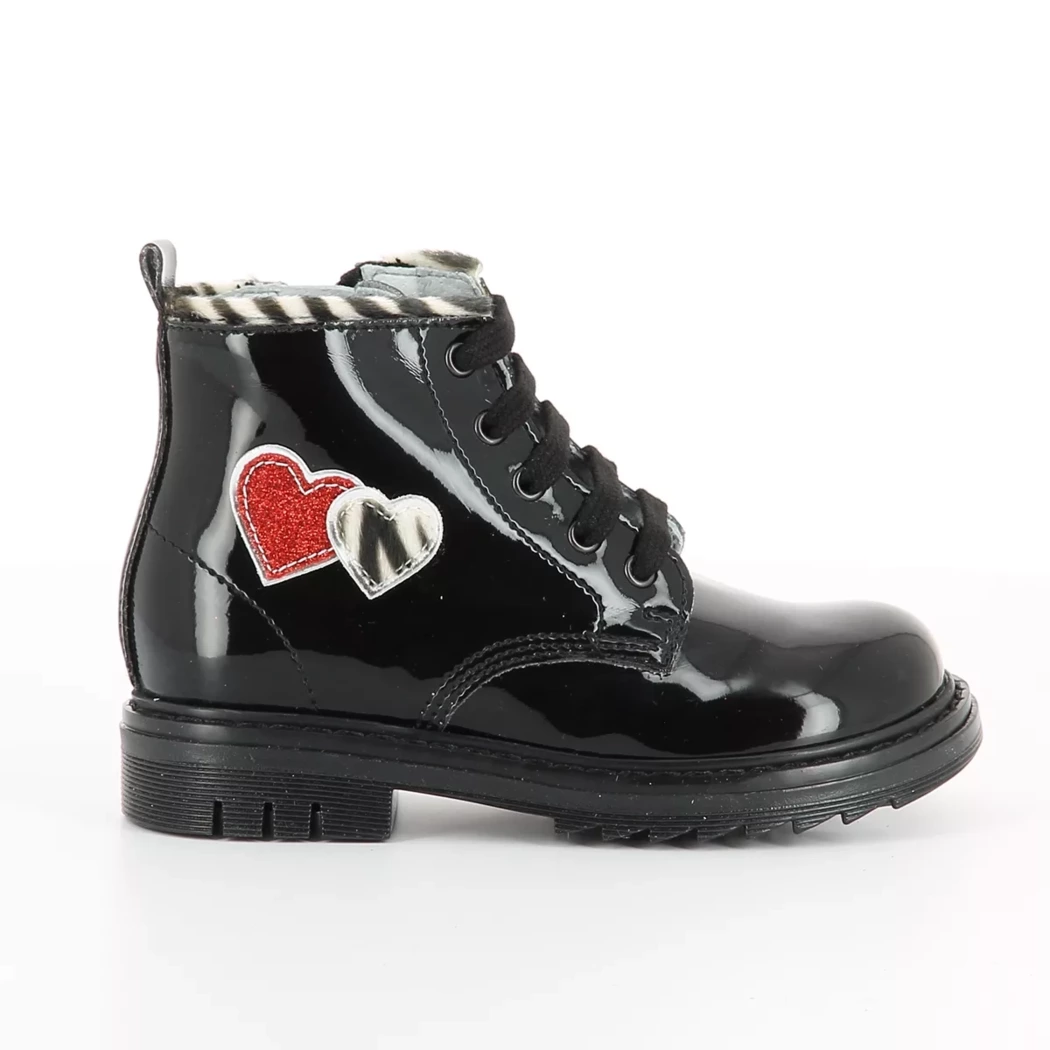 Image (2) de la chaussures Nero Giardini Junior - Bottines Noir en Cuir vernis