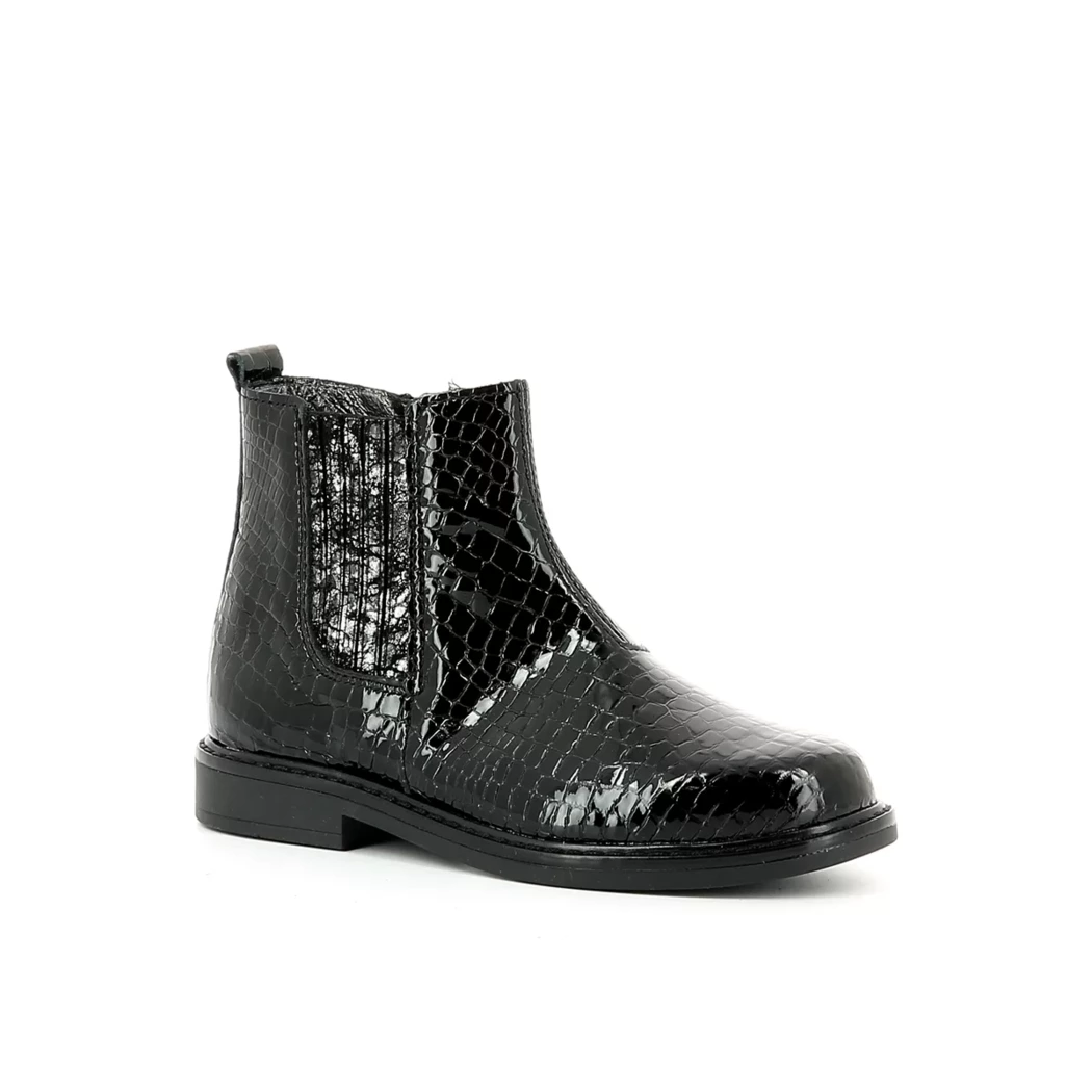 Image (1) de la chaussures Cypres Kids - Boots Noir en Cuir vernis