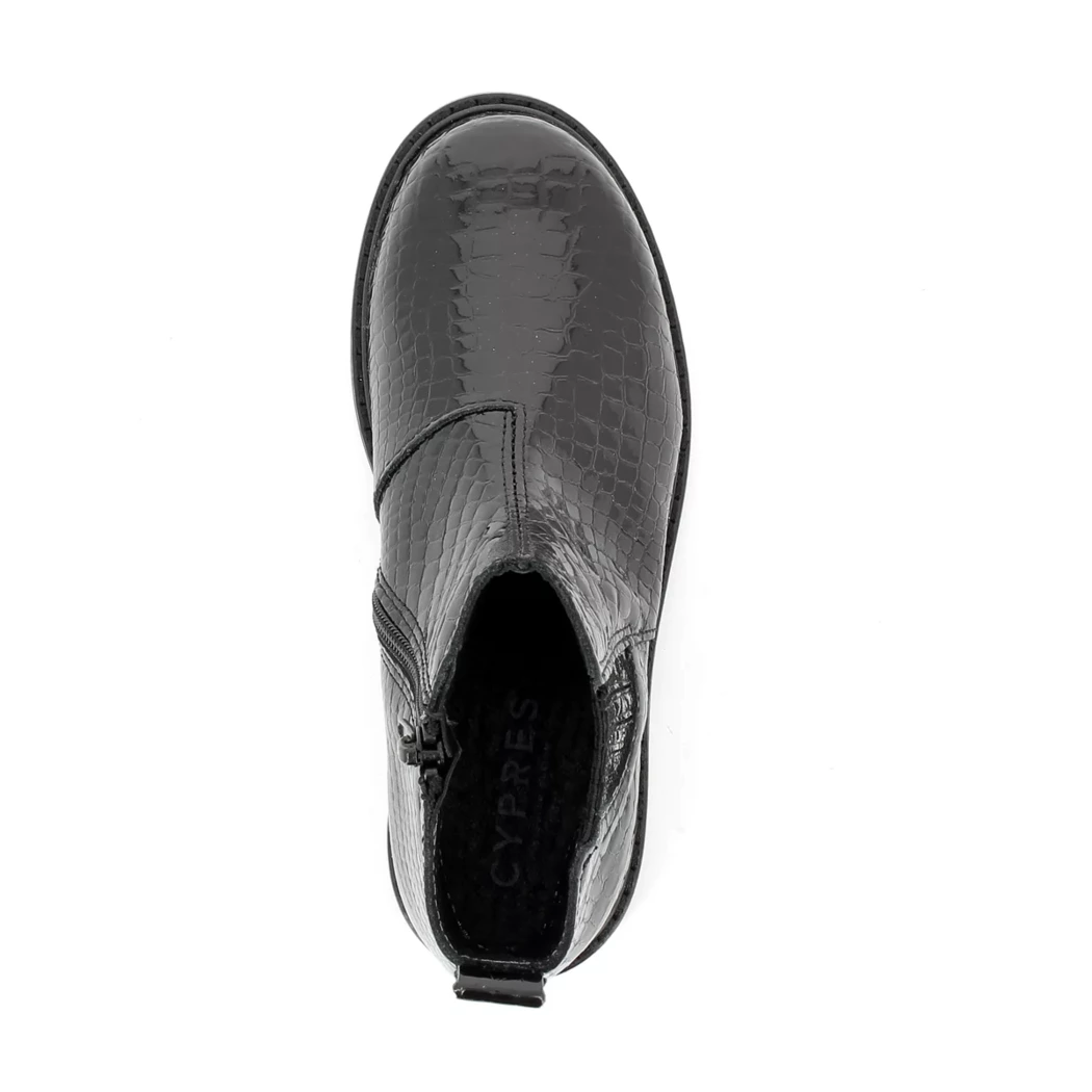 Image (6) de la chaussures Cypres Kids - Boots Noir en Cuir vernis