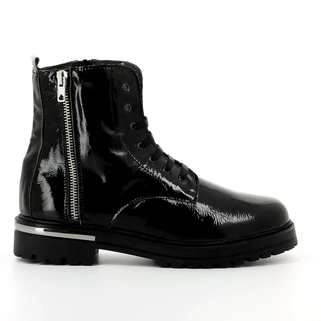 Image (2) de la chaussures Pretty Shoes - Bottines Noir en Cuir vernis