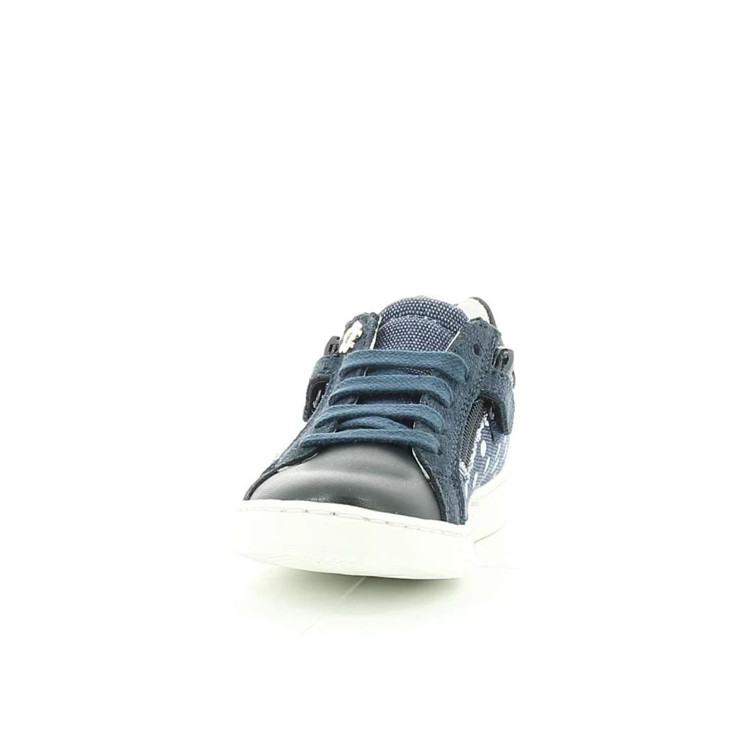 Image (5) de la chaussures Norvik - Chaussures à lacets Bleu en Cuir et textile