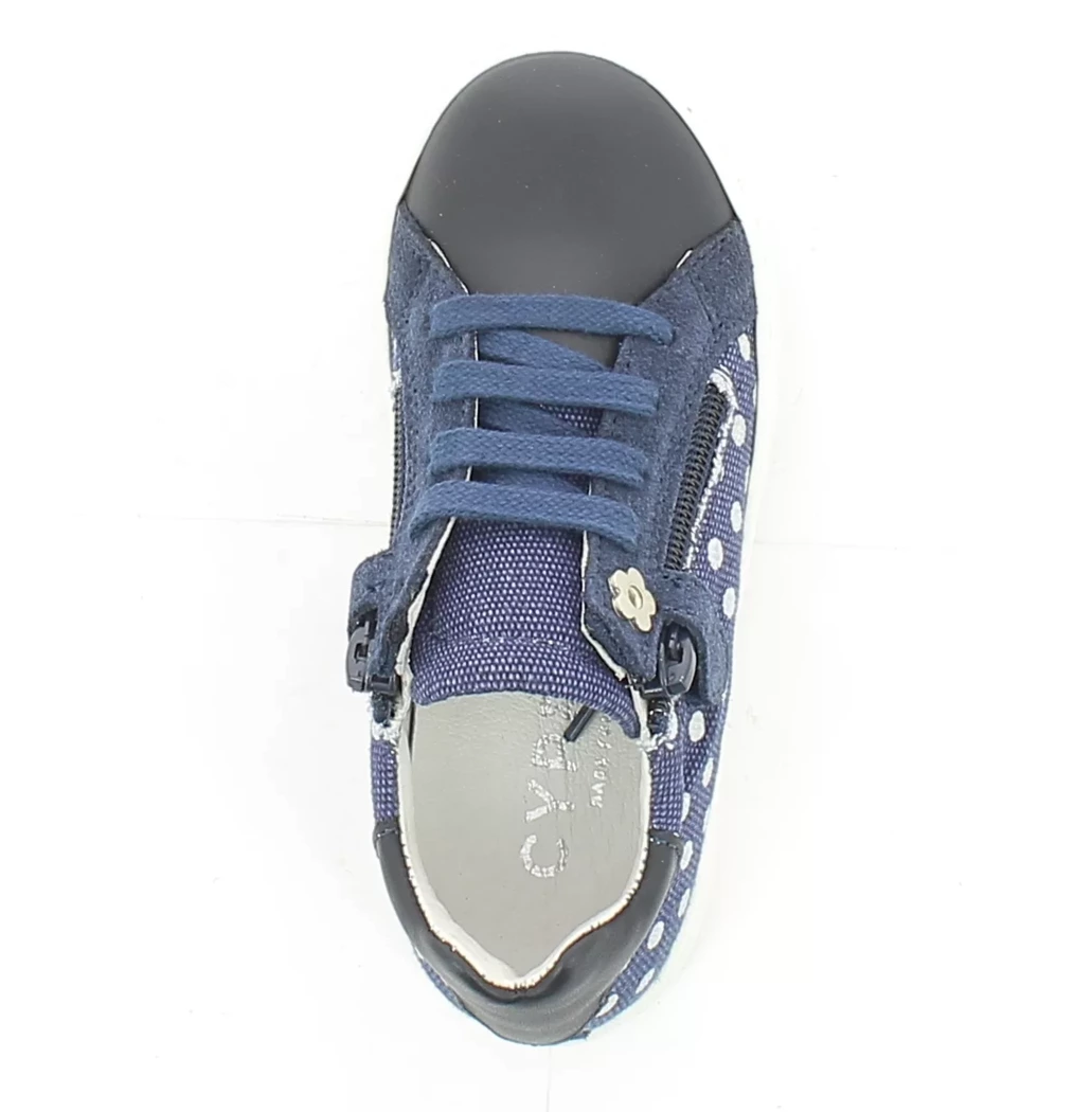 Image (6) de la chaussures Norvik - Chaussures à lacets Bleu en Cuir et textile